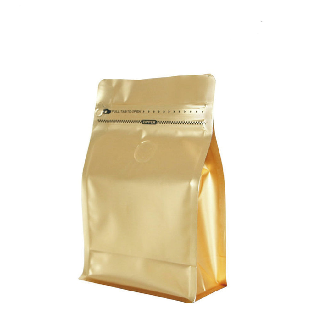 16Oz Zipper Pouch Coffee Bag With Valve One Way Degassing