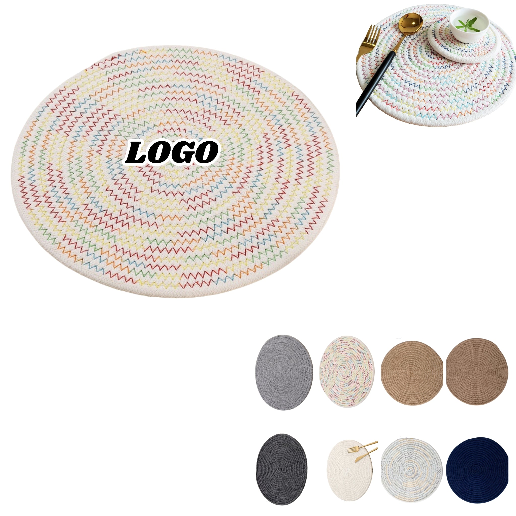Handwoven Japanese Cotton Heatproof Placemat Coaster
