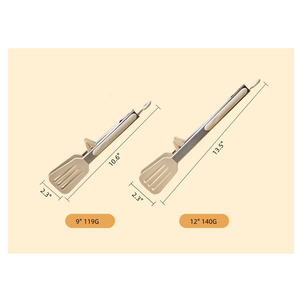 Silicone Stainless Steel Tongs