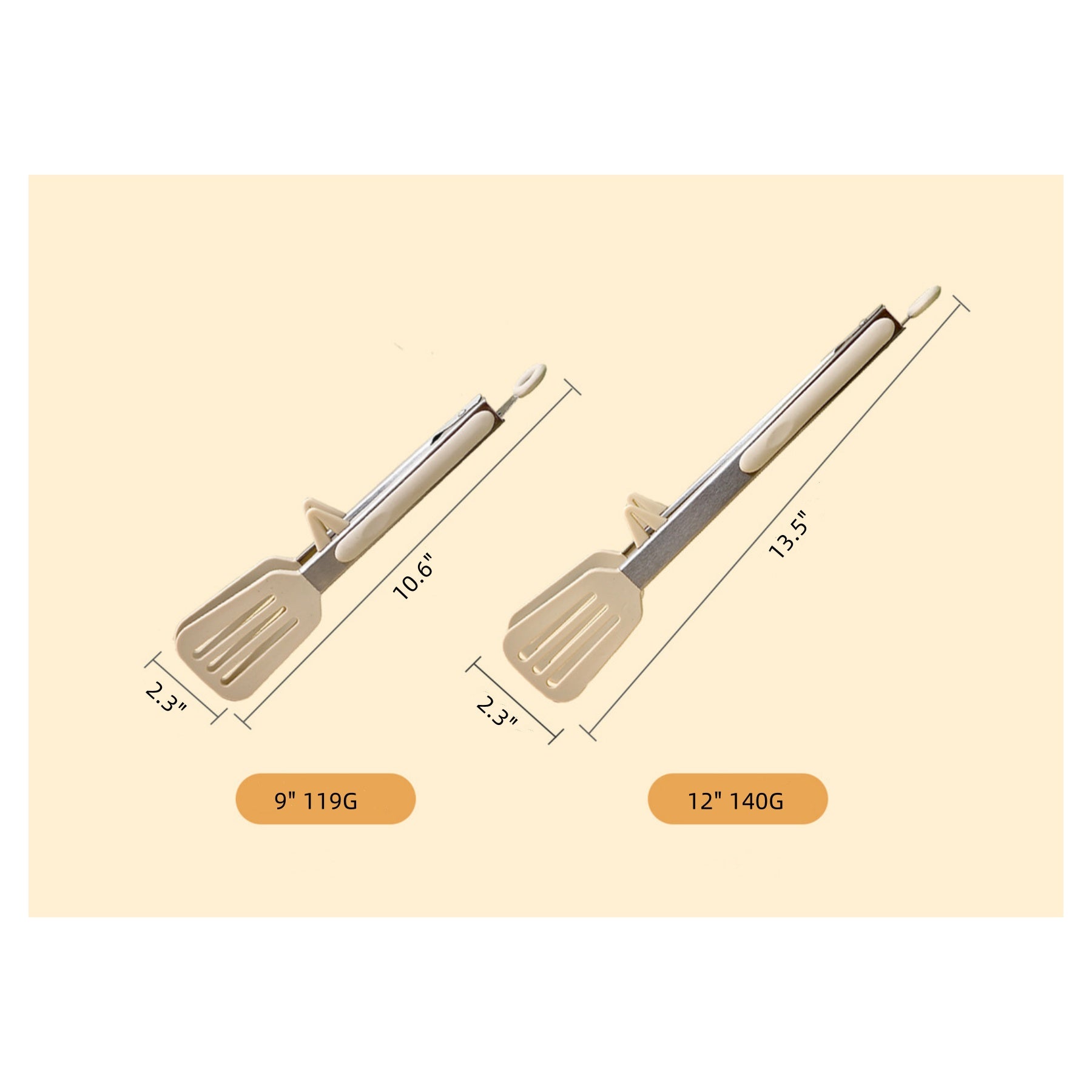 Silicone Stainless Steel Tongs