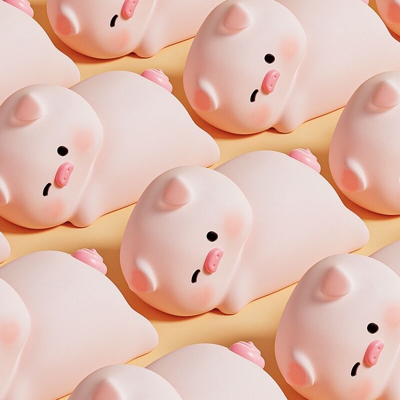 Sofa Pig Lamp With Built In 1200Mah Rechargeable Battery