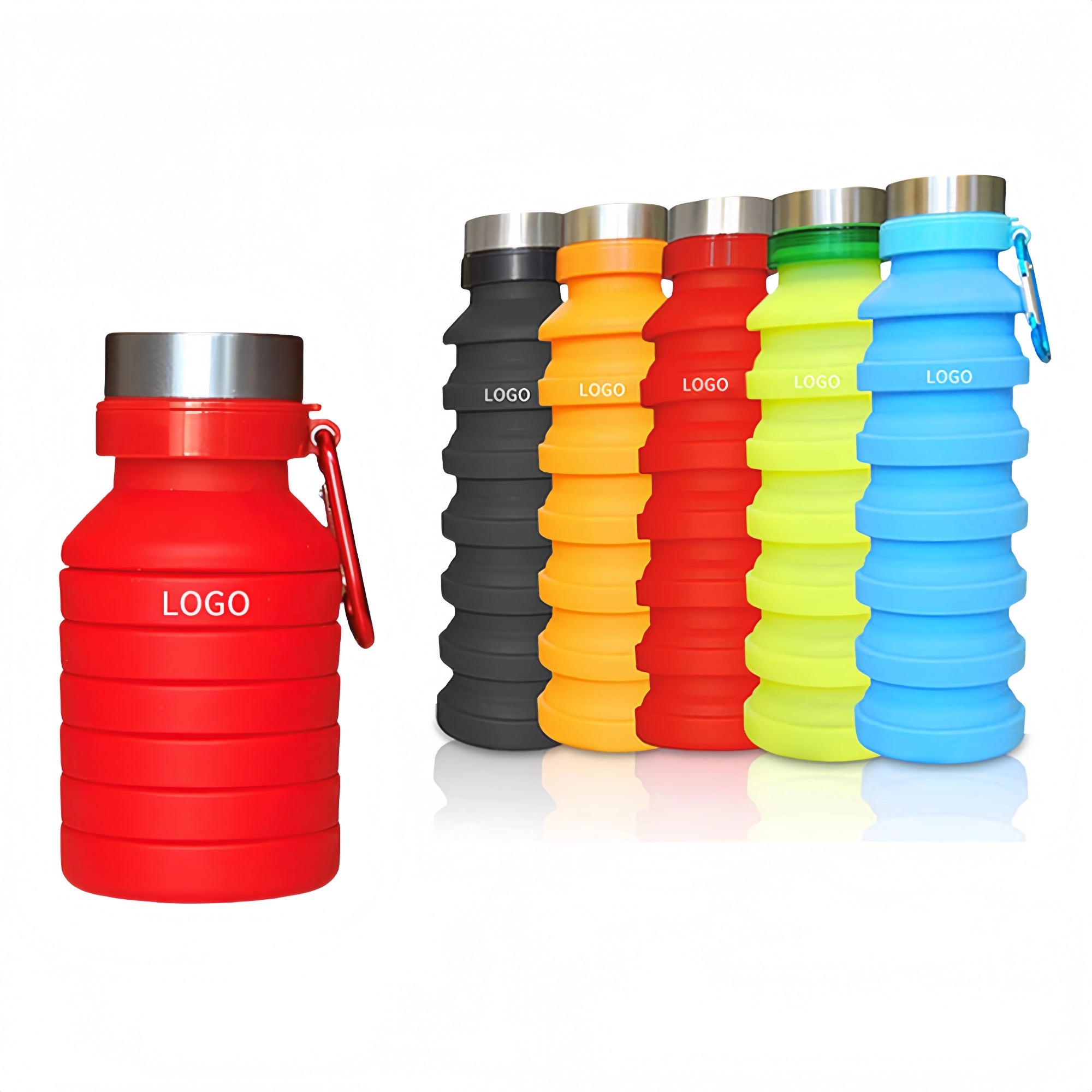19Oz Silicone Foldable Water Bottle