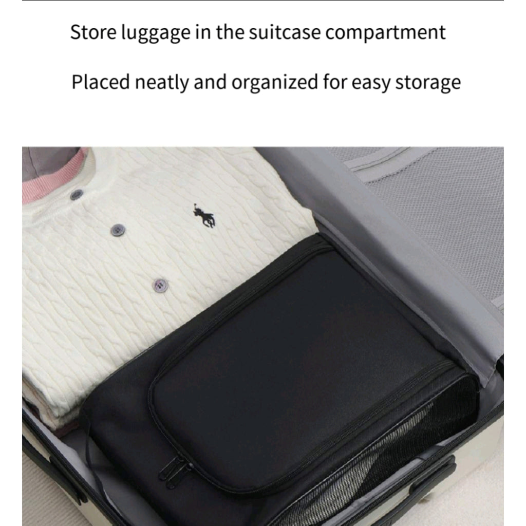 Dual Zipper Ventilated Shoe Bag Travel Separate Athletic