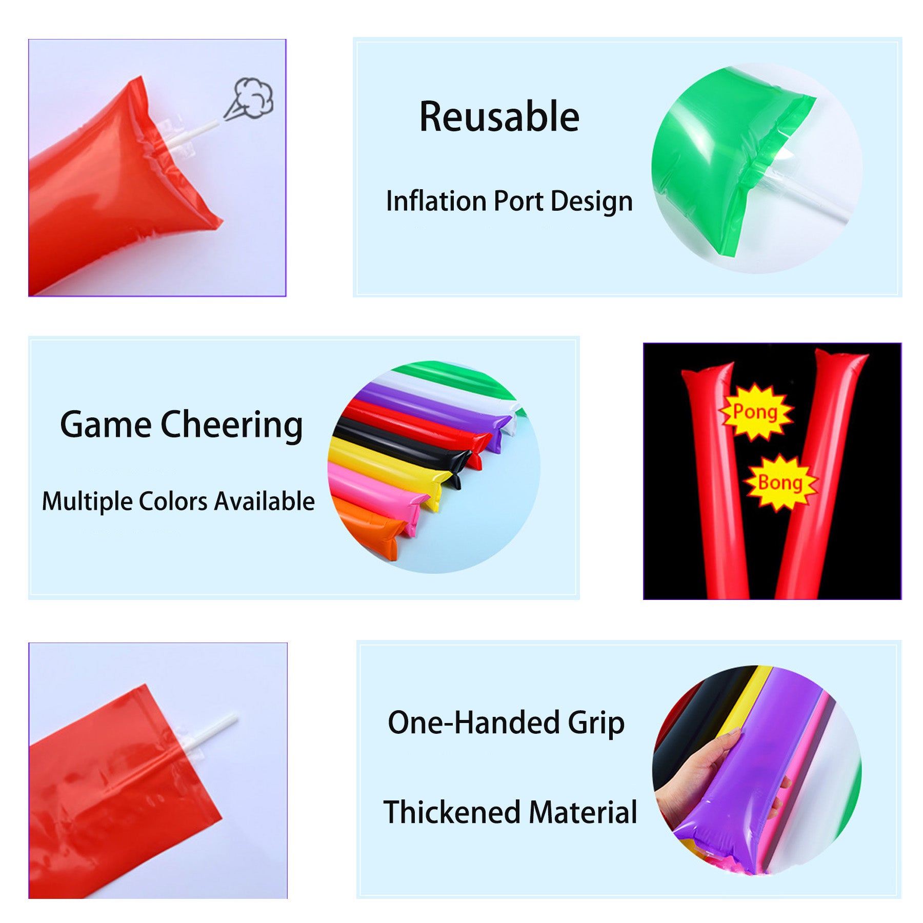 Inflatable Clap Cheering Stick