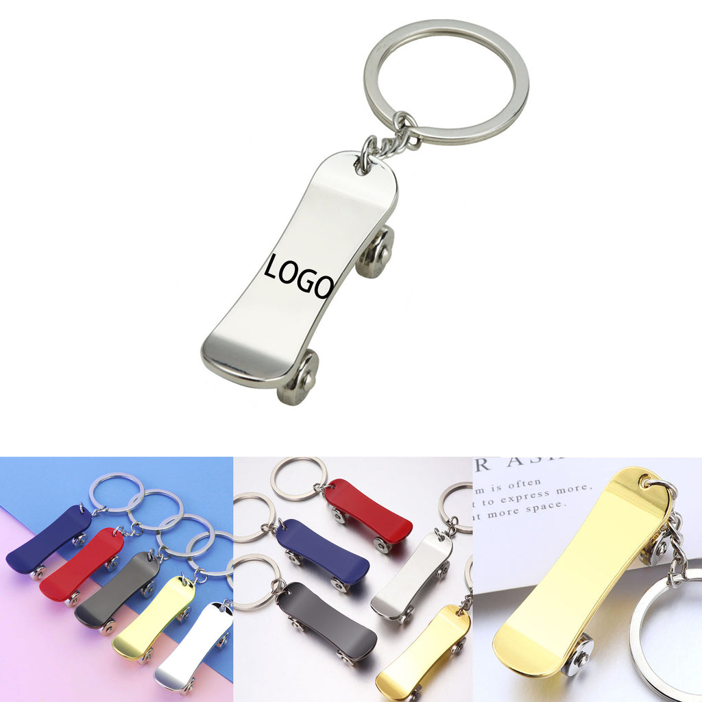 Customizable Skateboard Shaped Keychain