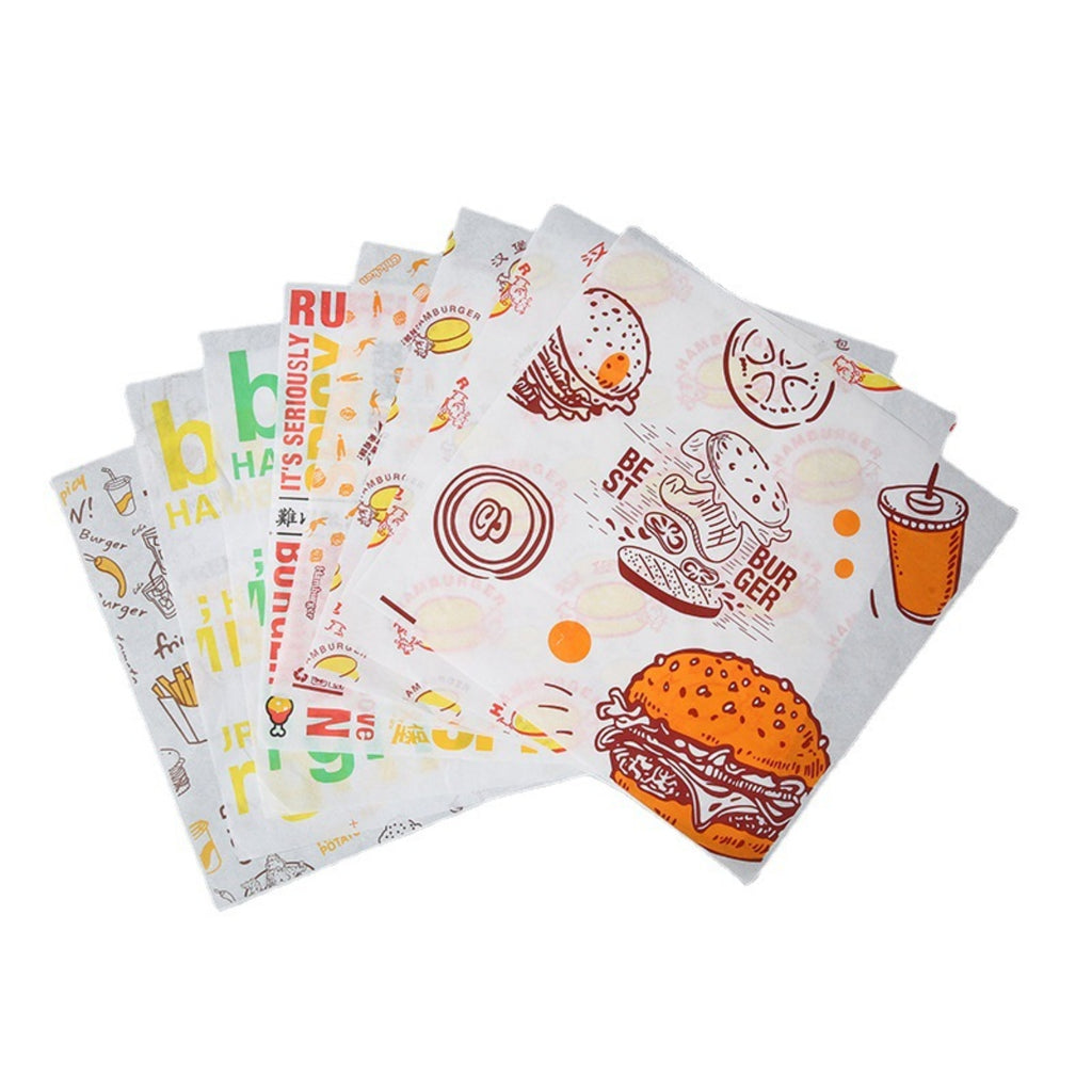 Custom Printed Food Grade Oil Proof Packaging Paper
