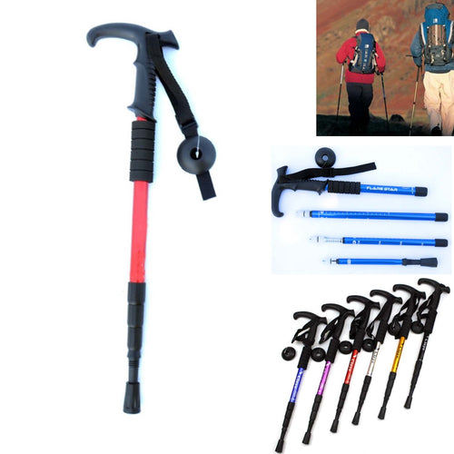 Aluminum Alloy Telescopic Mountain Climbing Staff