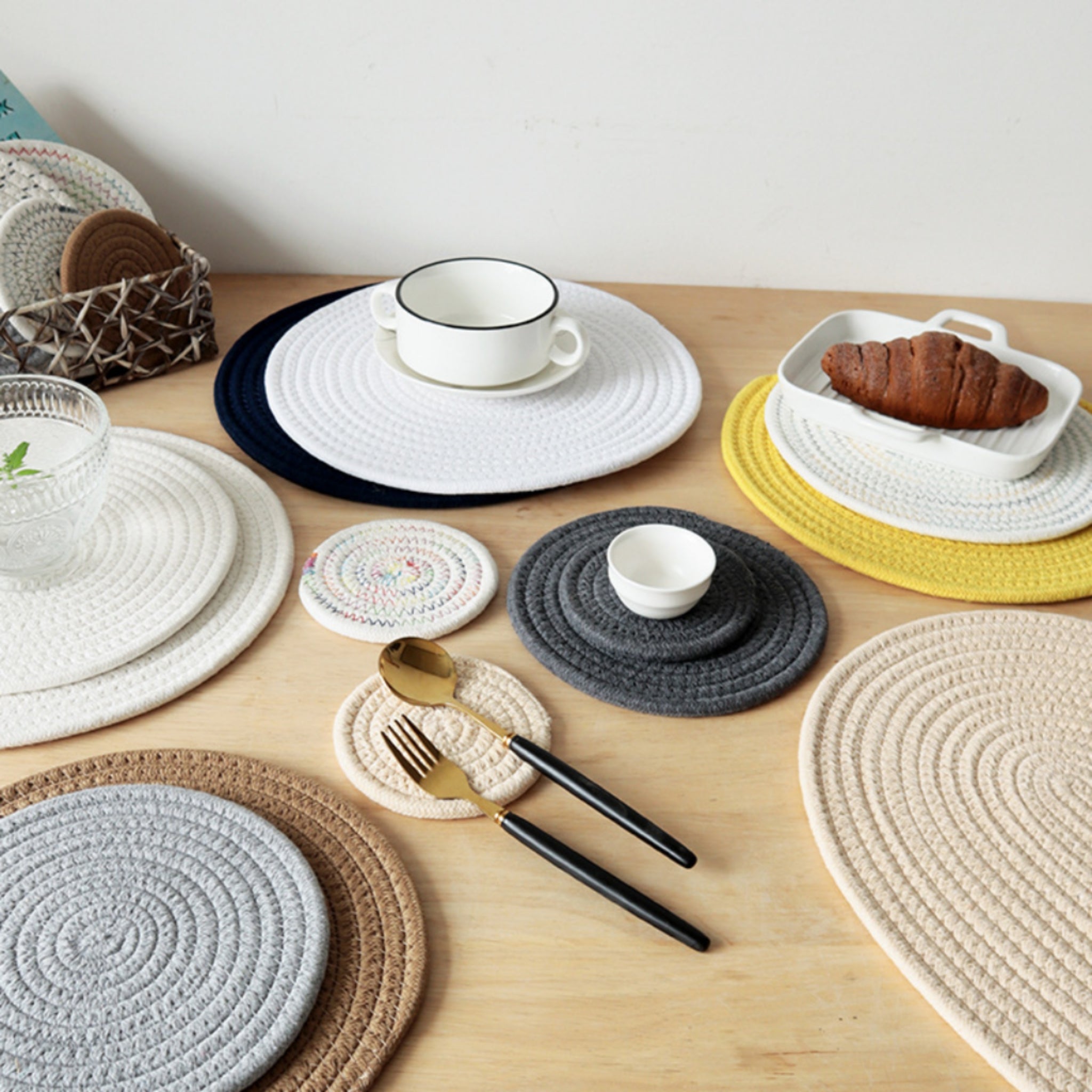 Handwoven Japanese Cotton Heatproof Placemat Coaster