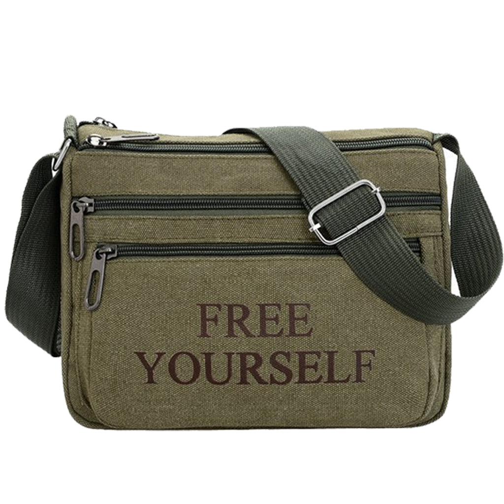 Men Vintage Crossbody Canvas Bag