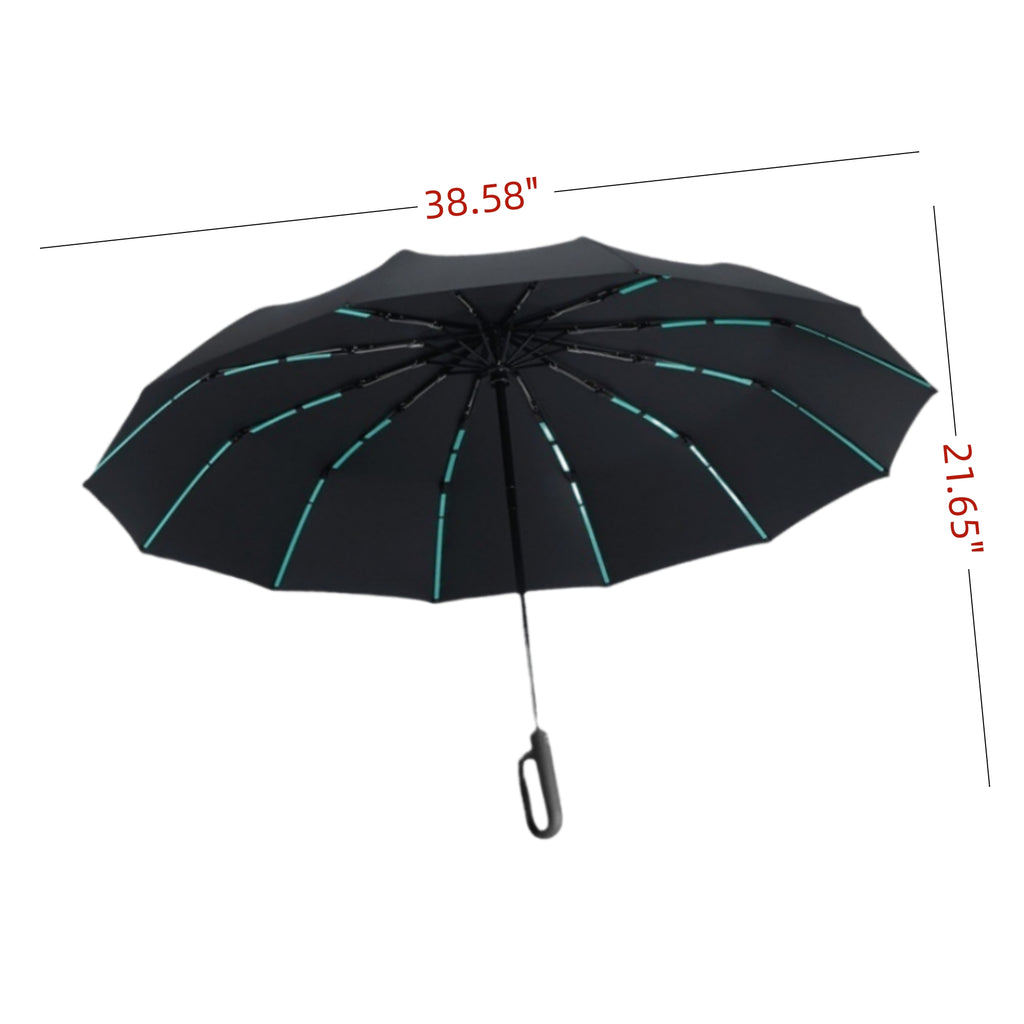 60 Rib Fully Automatic Loop Buckle Folding Umbrella