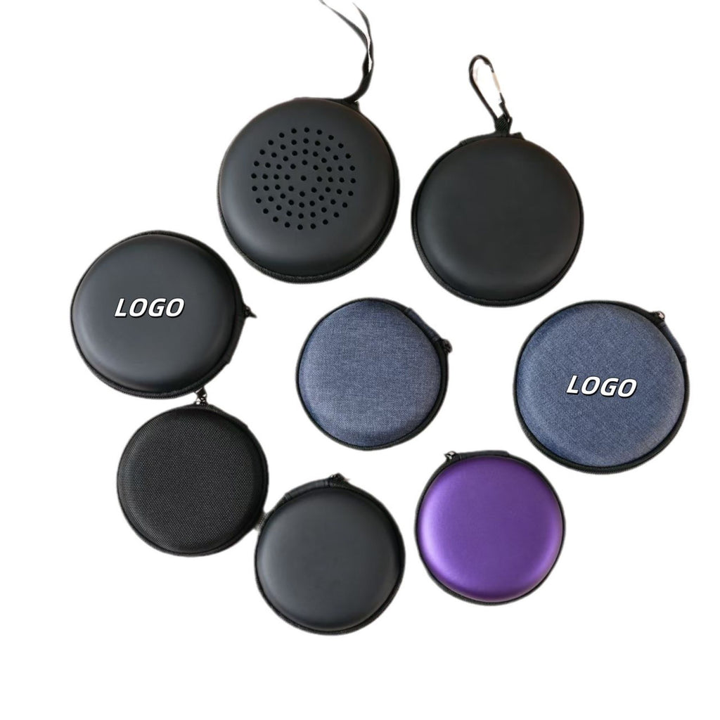 Round Earphone Storage Bag