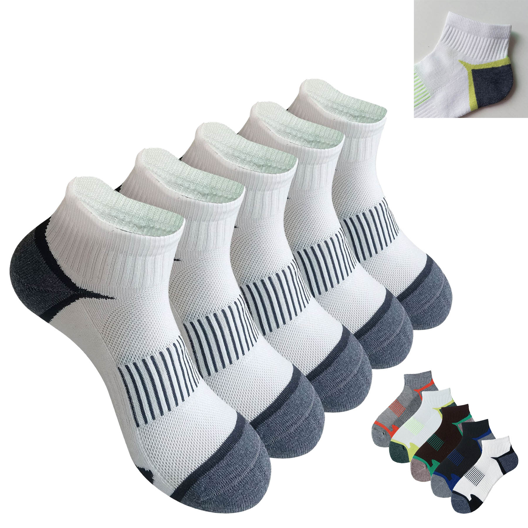 Athletic Breathable Cotton Terry Socks