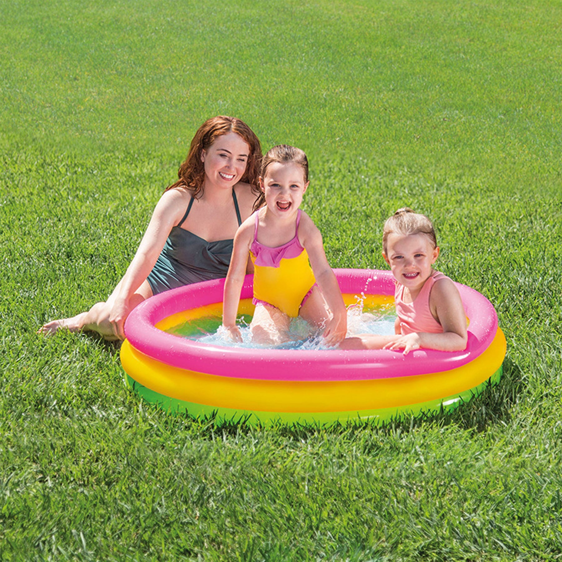 Children Rainbow Inflatable Pool
