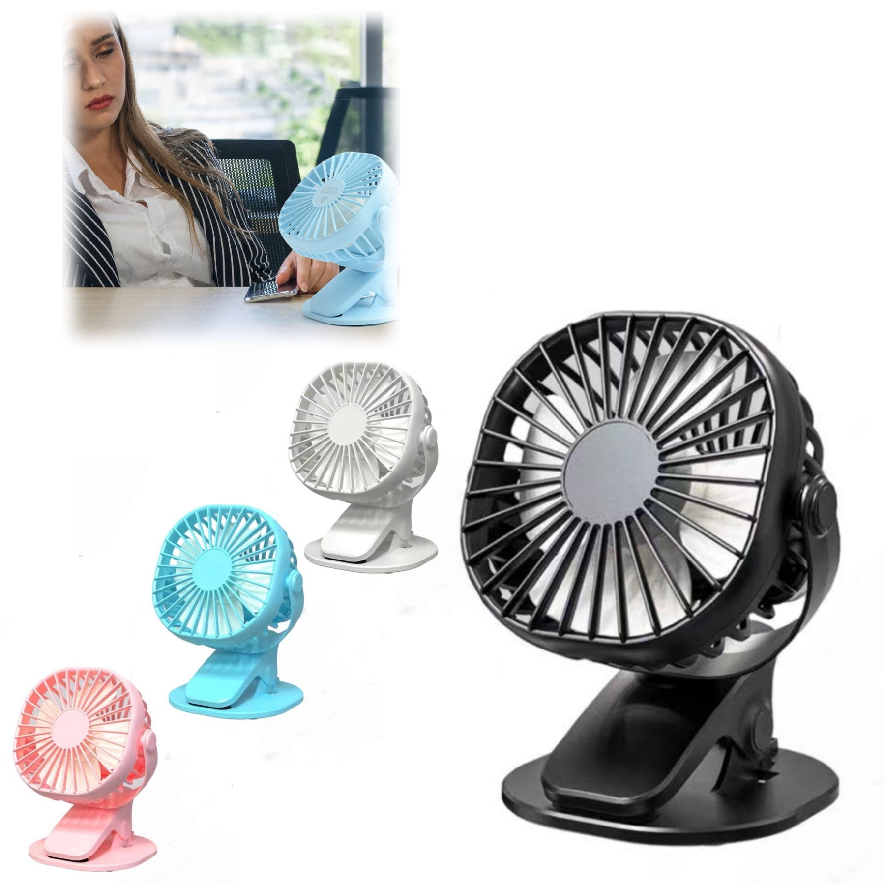 Clip-on Desk Fan