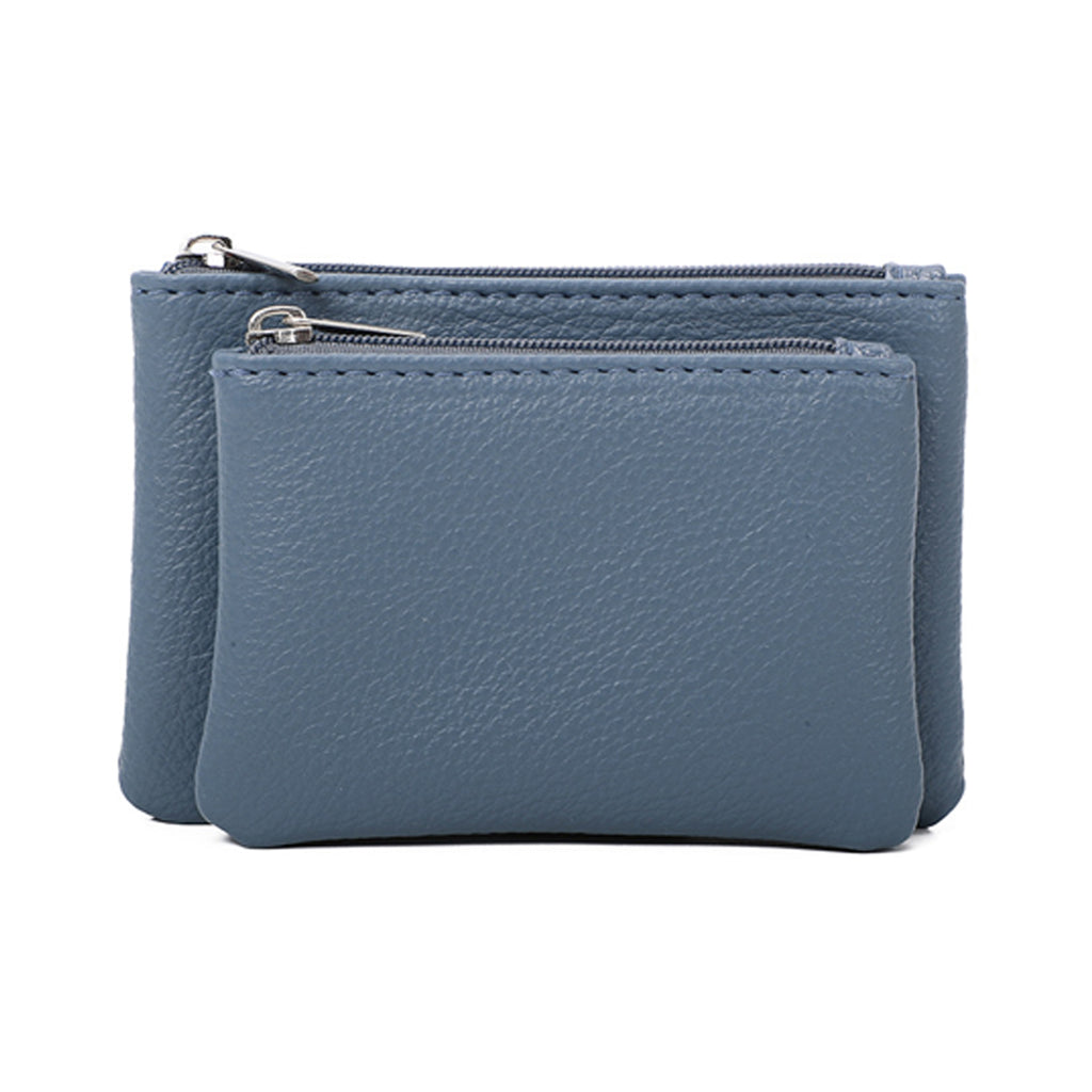 Detachable Leather Wallet With Zipper