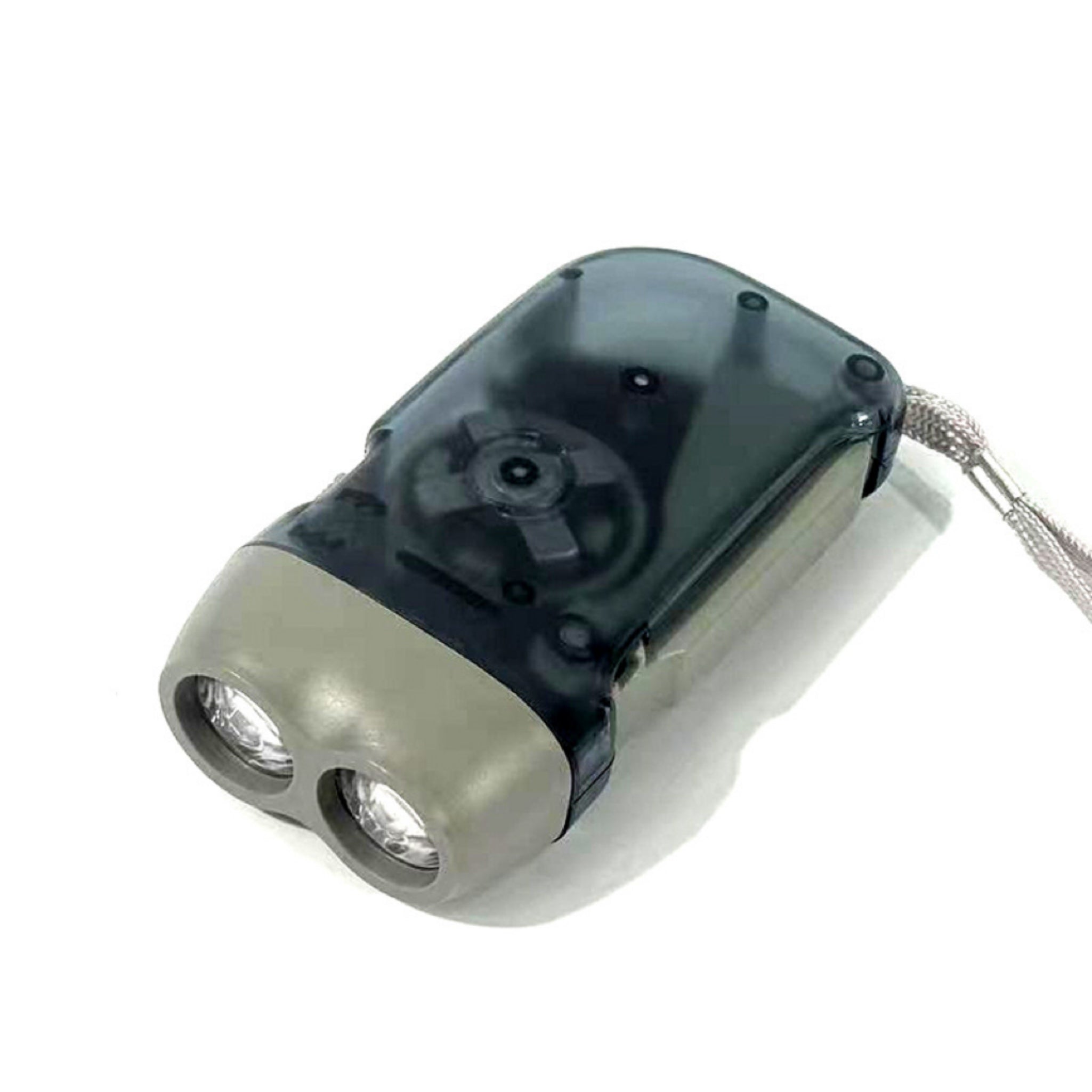 Plastic LED Hand Press Flashlight