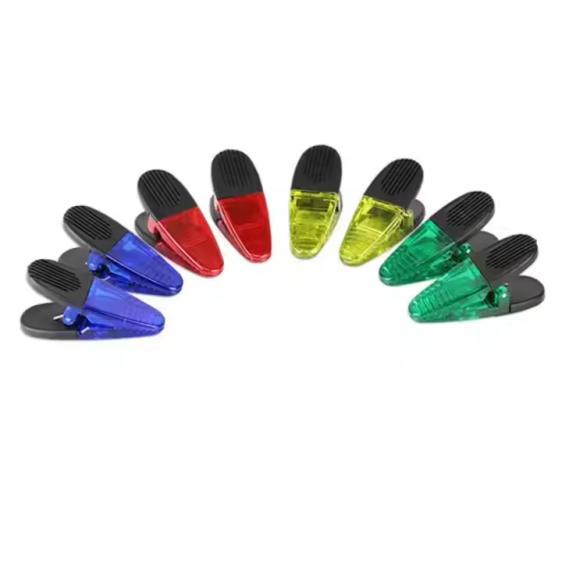 Personalized Custom Colorful Magnetic Transparent Small Plastic Refrigerator Office Paper Clip