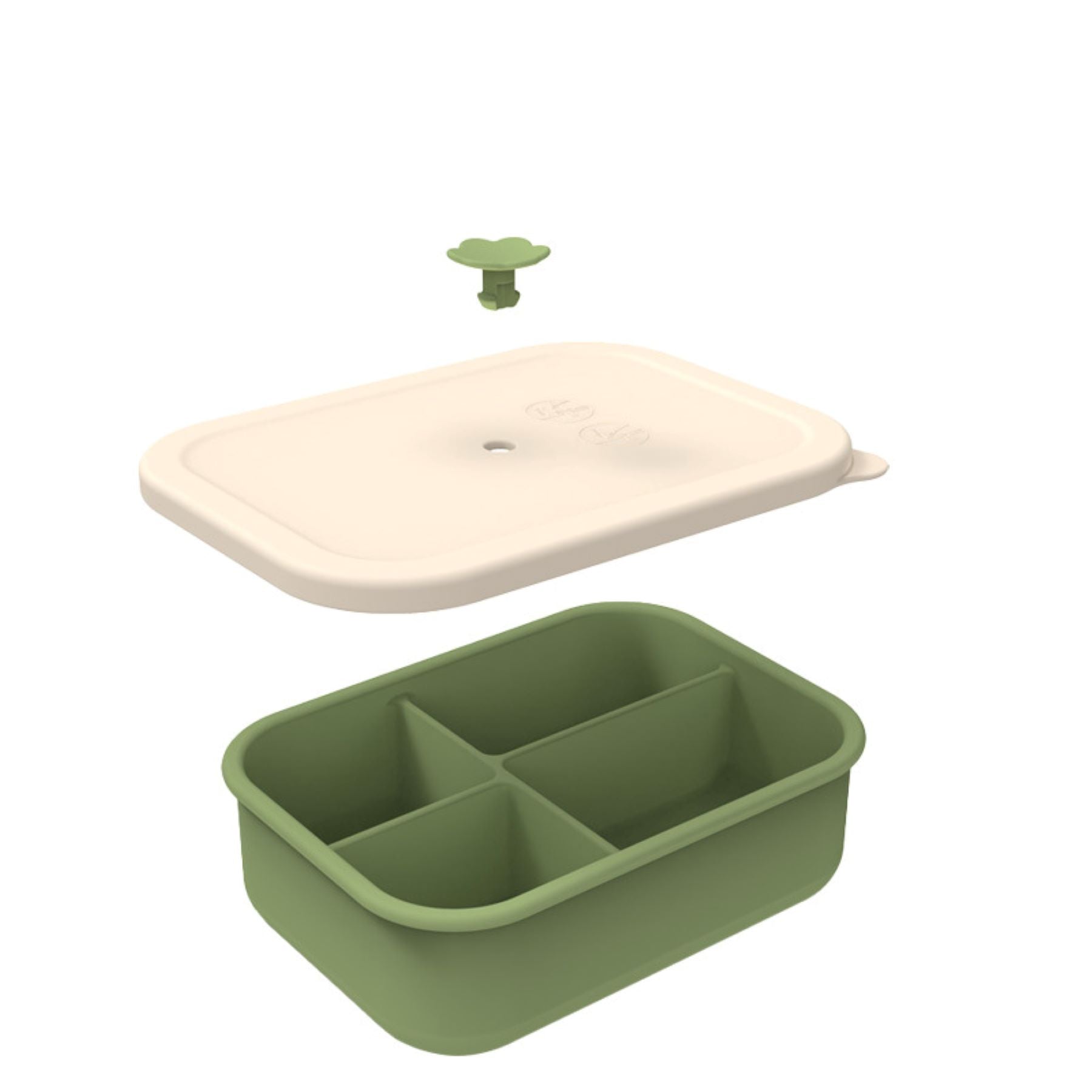 4 - Section Silicone Bento Container