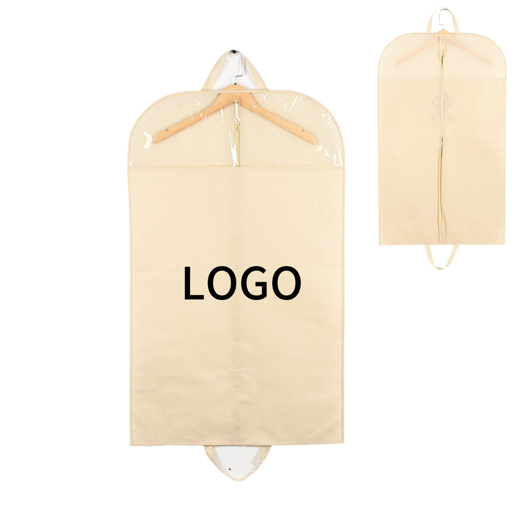 Non-Woven Garment Dust Cover Bag With Zipper (Hanger Not Included)
