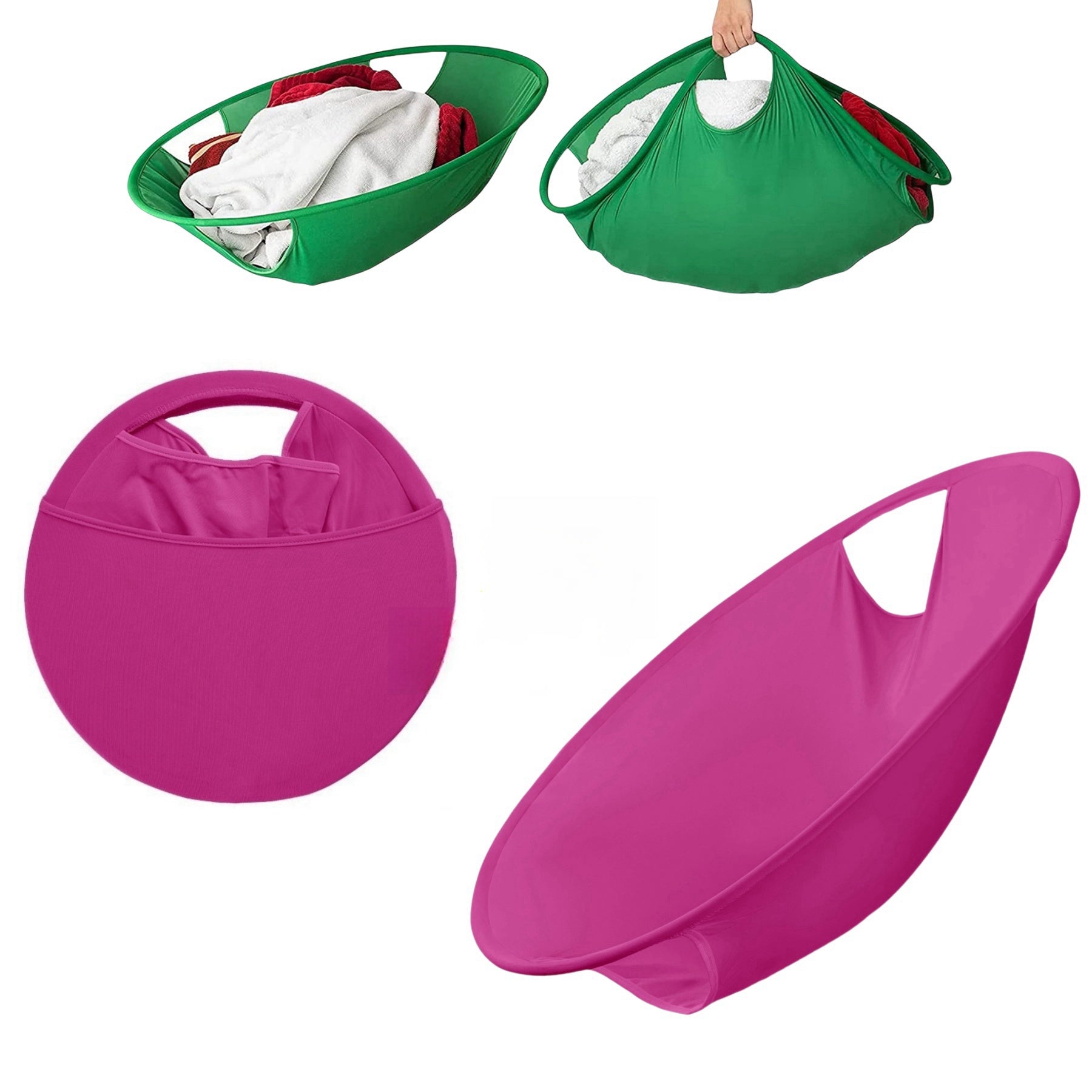 Pop-Up Portable Laundry Hamper Baskets