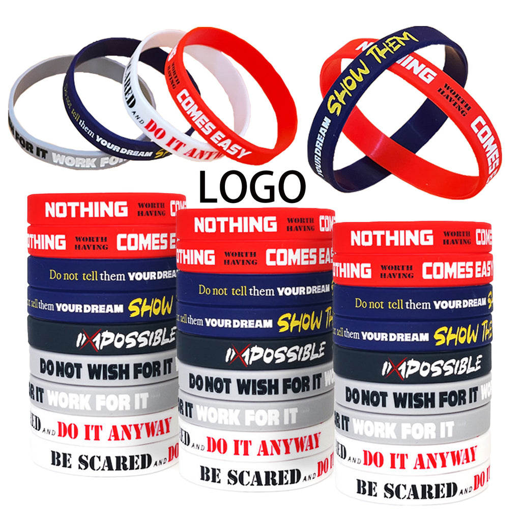 Solid Colored Silicone Wristband