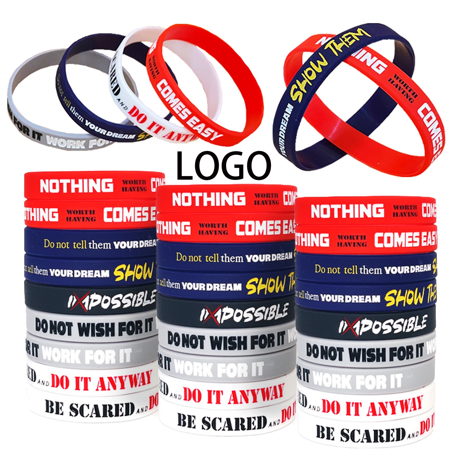 Solid Colored Silicone Wristband