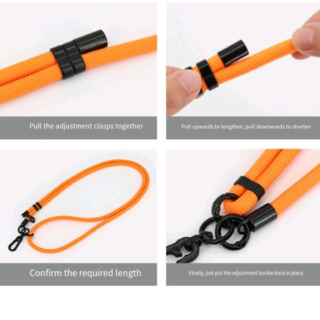 8mm Polyester Phone Lanyard Adjustable Crossbody Anti Loss