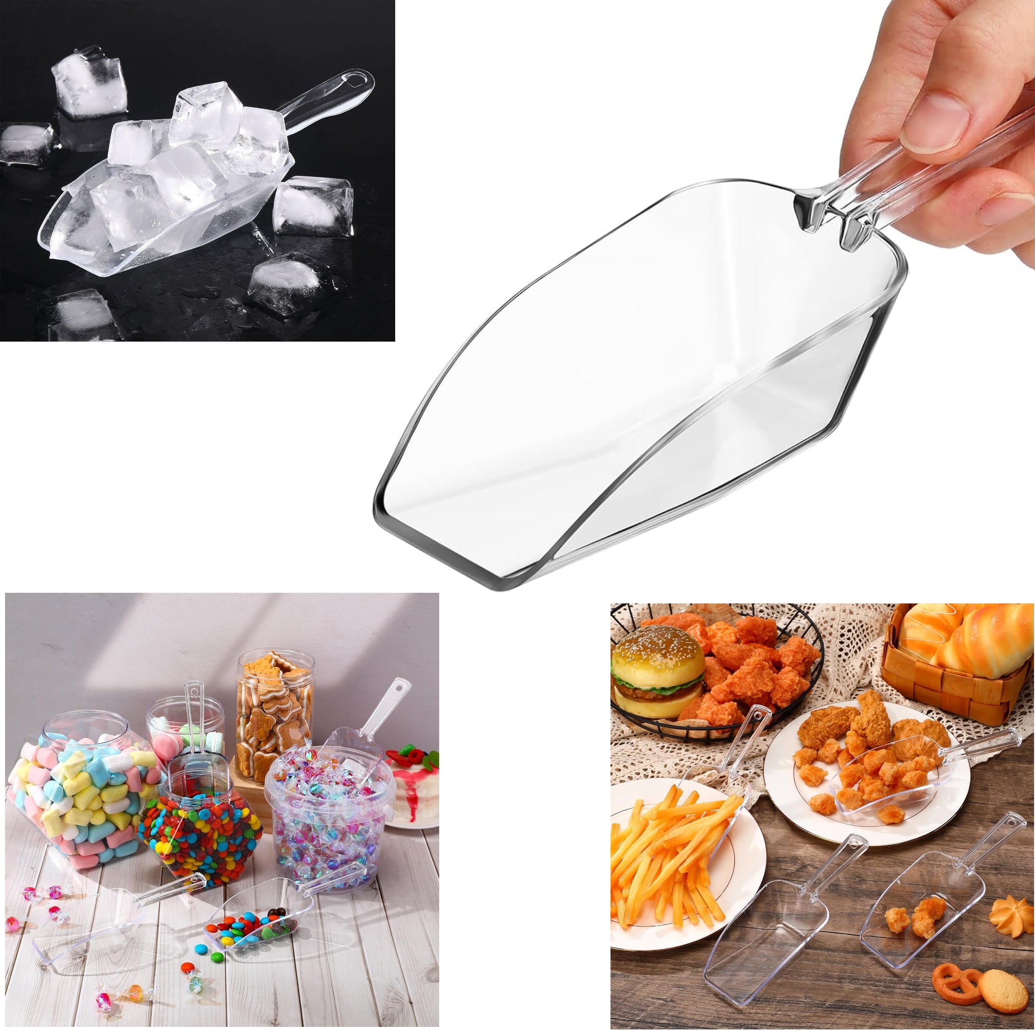 Multi Purpose Plastic Scoops For Ice And Food