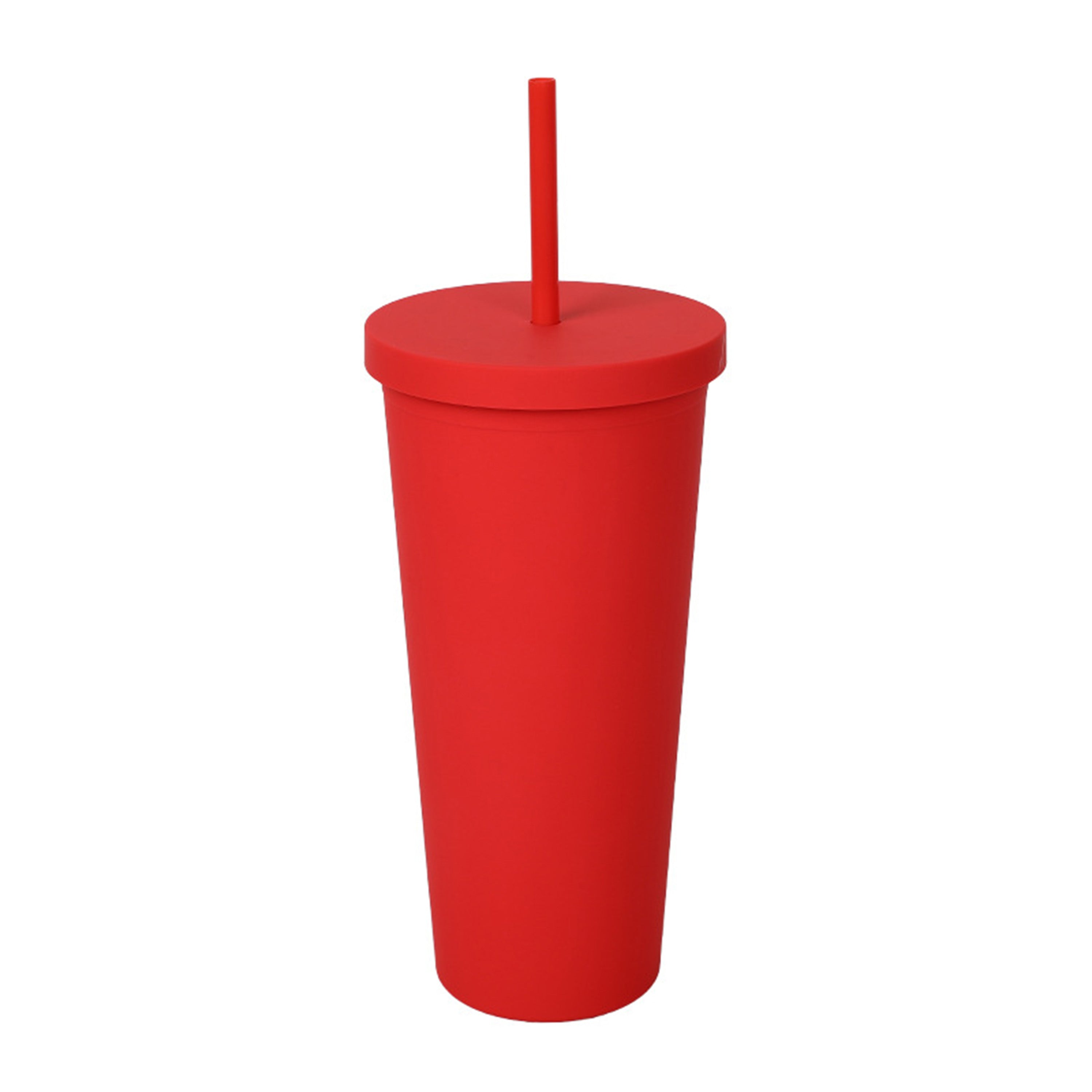 24 Oz. Modern Flat-Lid Plastic Tumbler