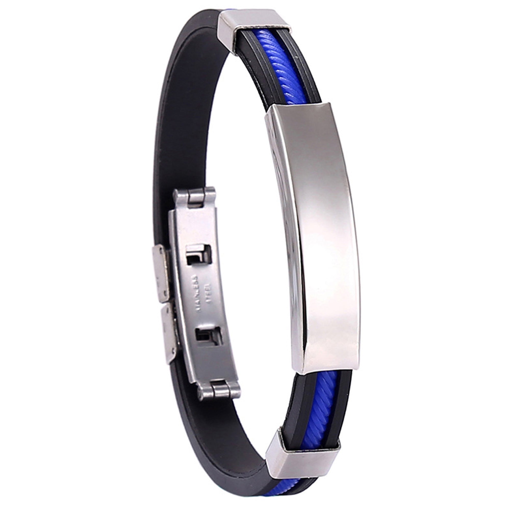Diy Engraved Bracelet Men'S Titanium Steel
