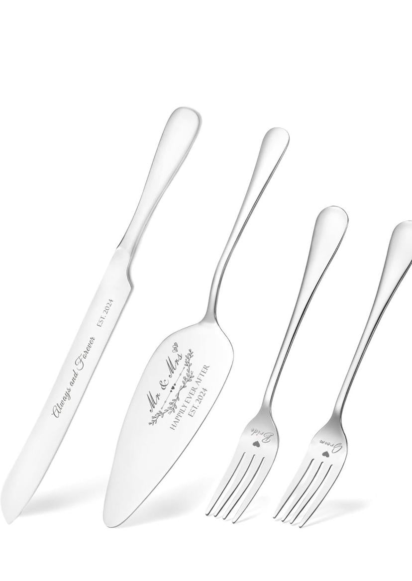Stainless Steel Cake Knife Set