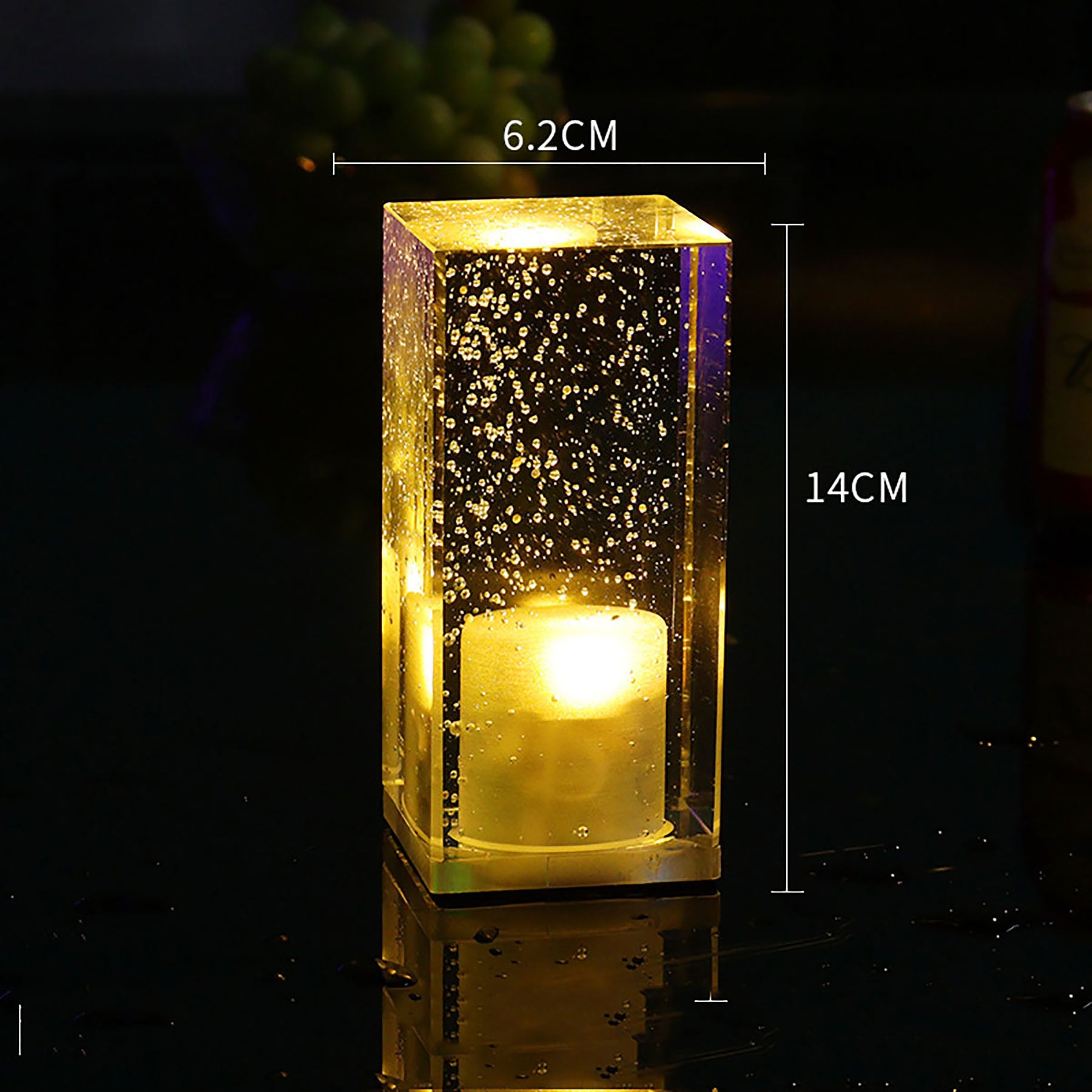 Rechargeable Colored Crystal Led Bar Light