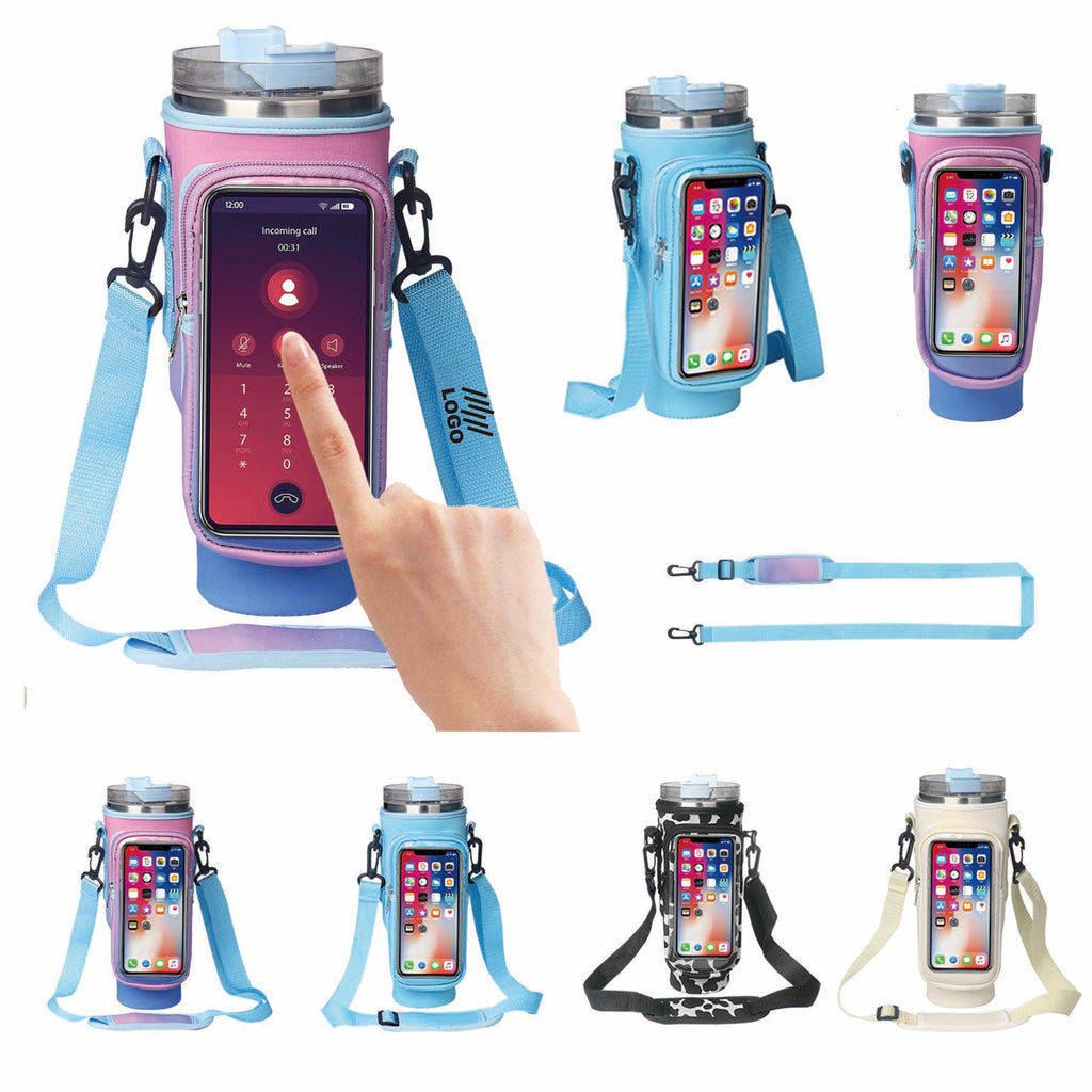 Water Bottle Holder Bag with Pocket