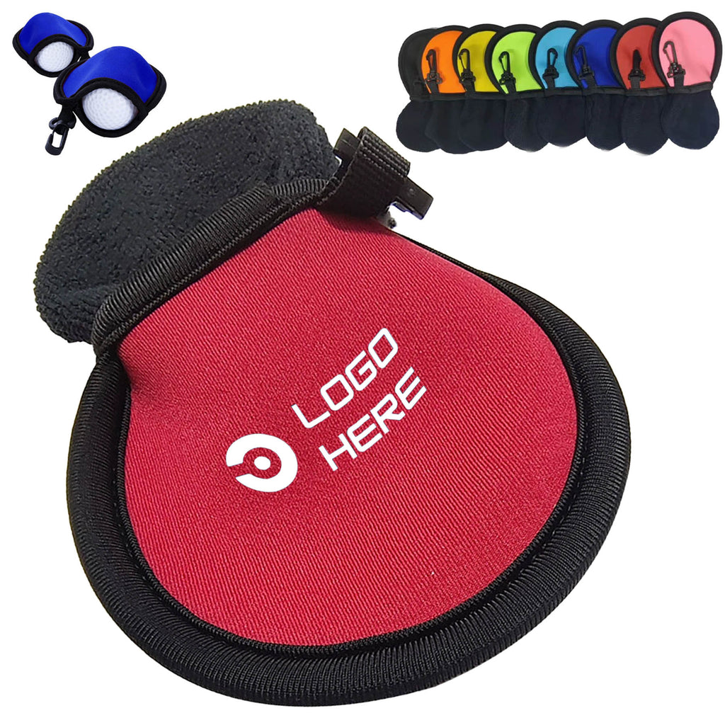Golf Ball Sleeve Pouch Clip Bag
