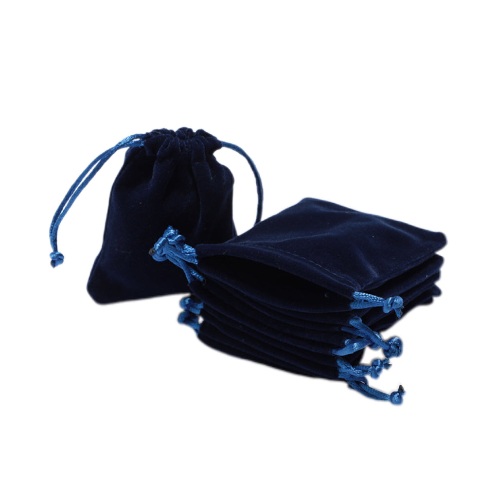 Custom Knitted Bottom Velvet Drawstring Bag