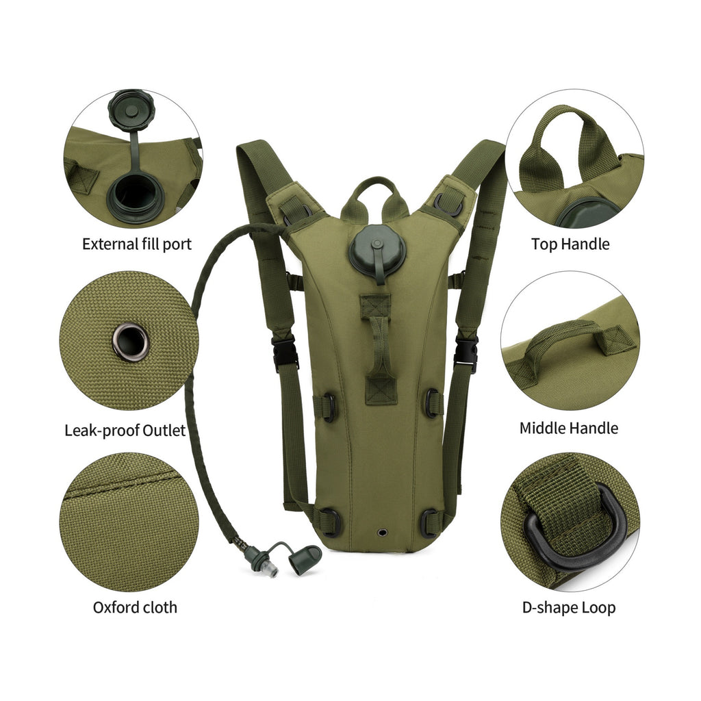 Lightweight Hydration Backpack With 3 Liter Water Bladder