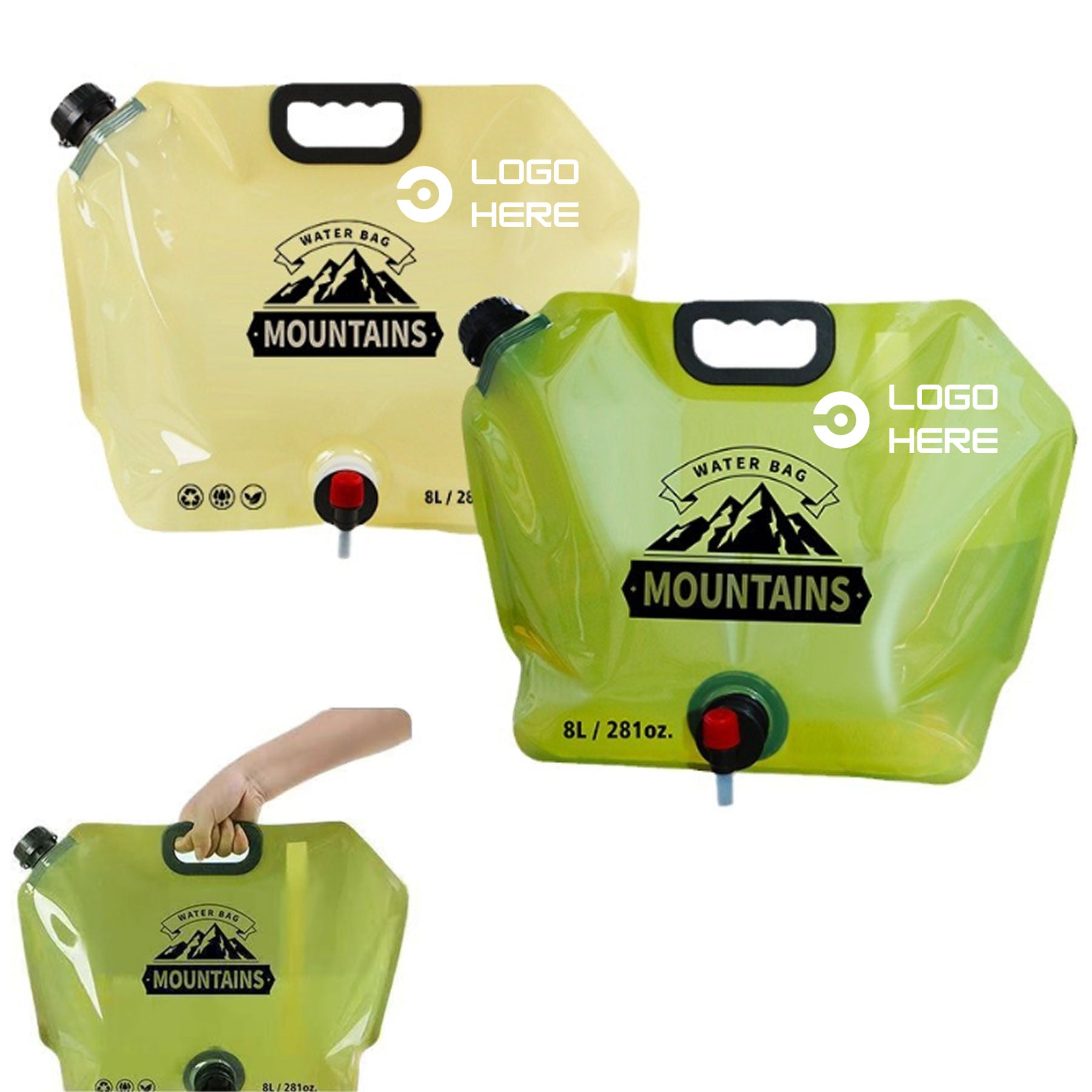 Collapsible Water Container With Spigot