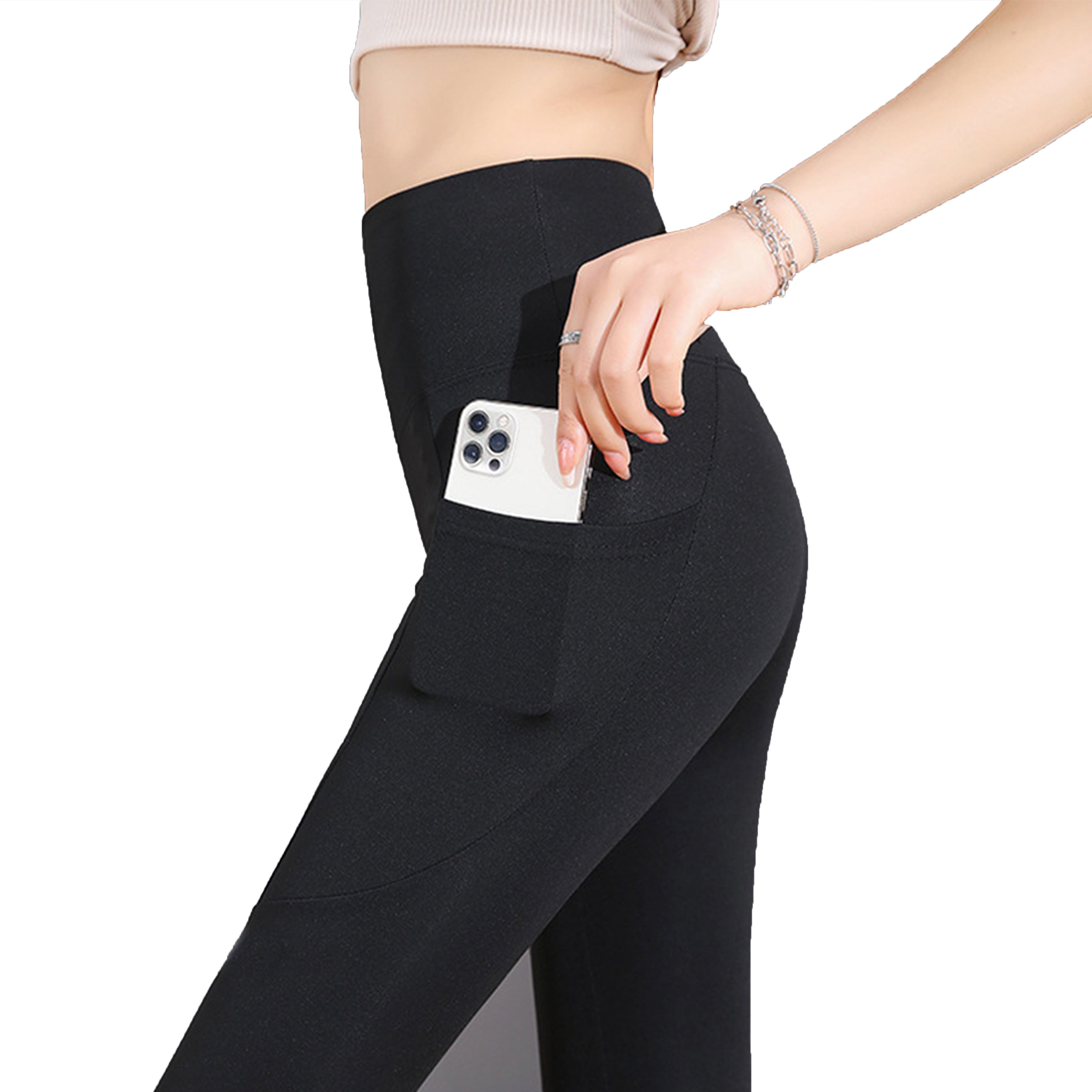 Long Crotchless Line Shaping Slimming Yoga Pilates Pants