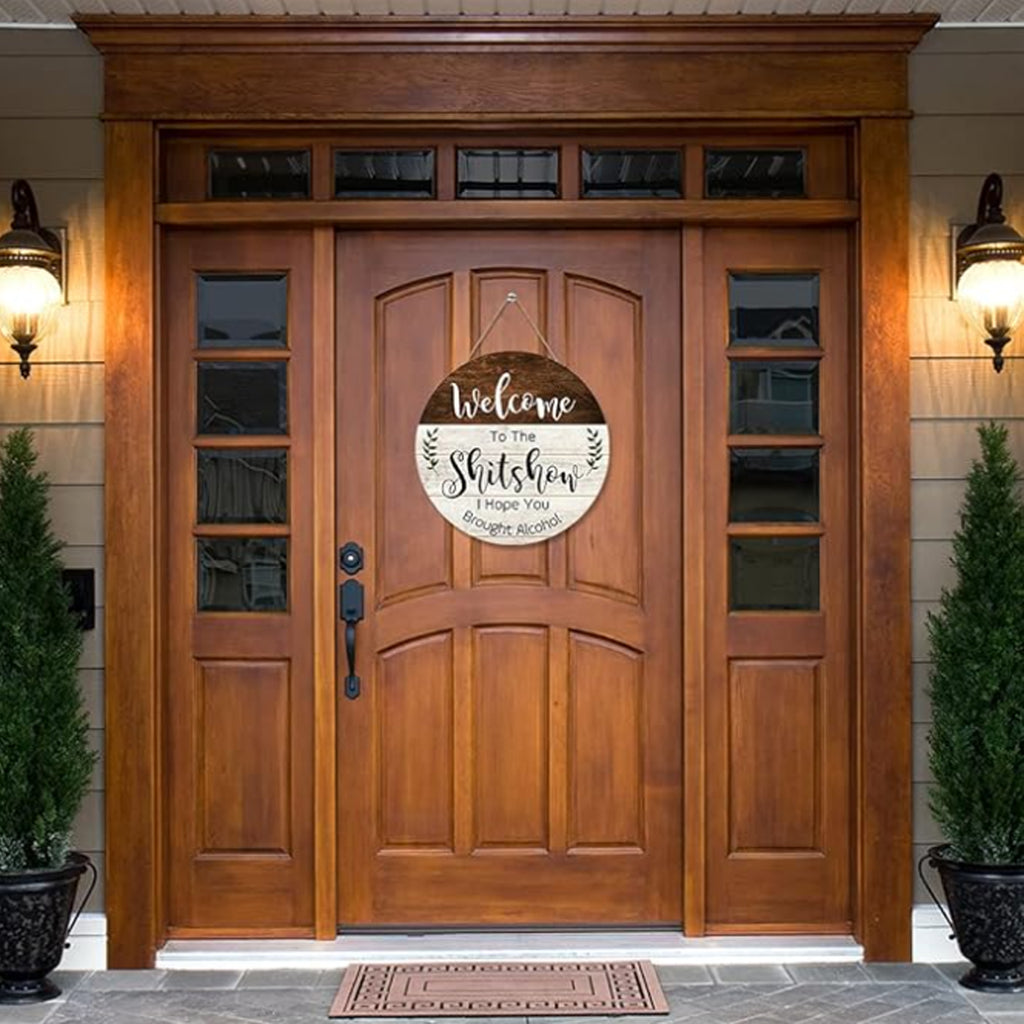 Funny Welcome Wall Hanging Sign Plaque