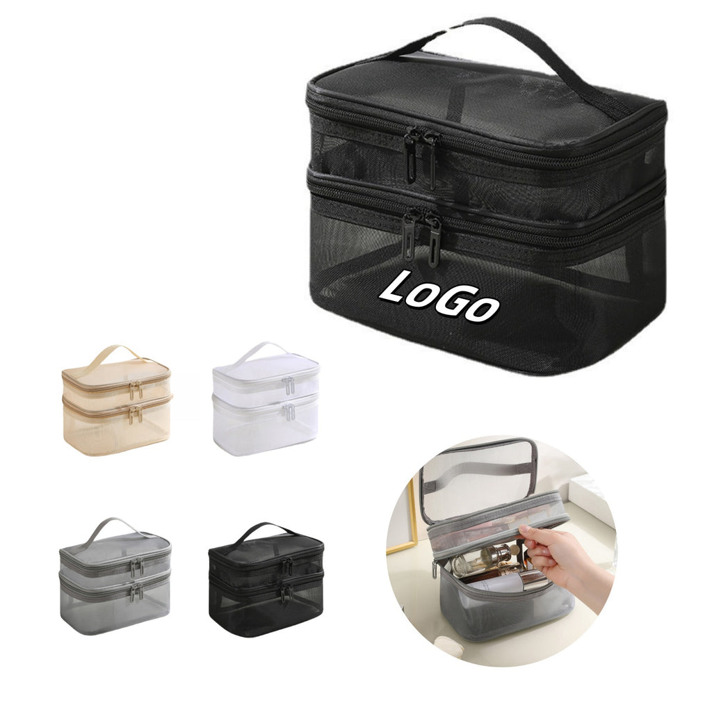 Mesh Cosmetic Organizer Bag