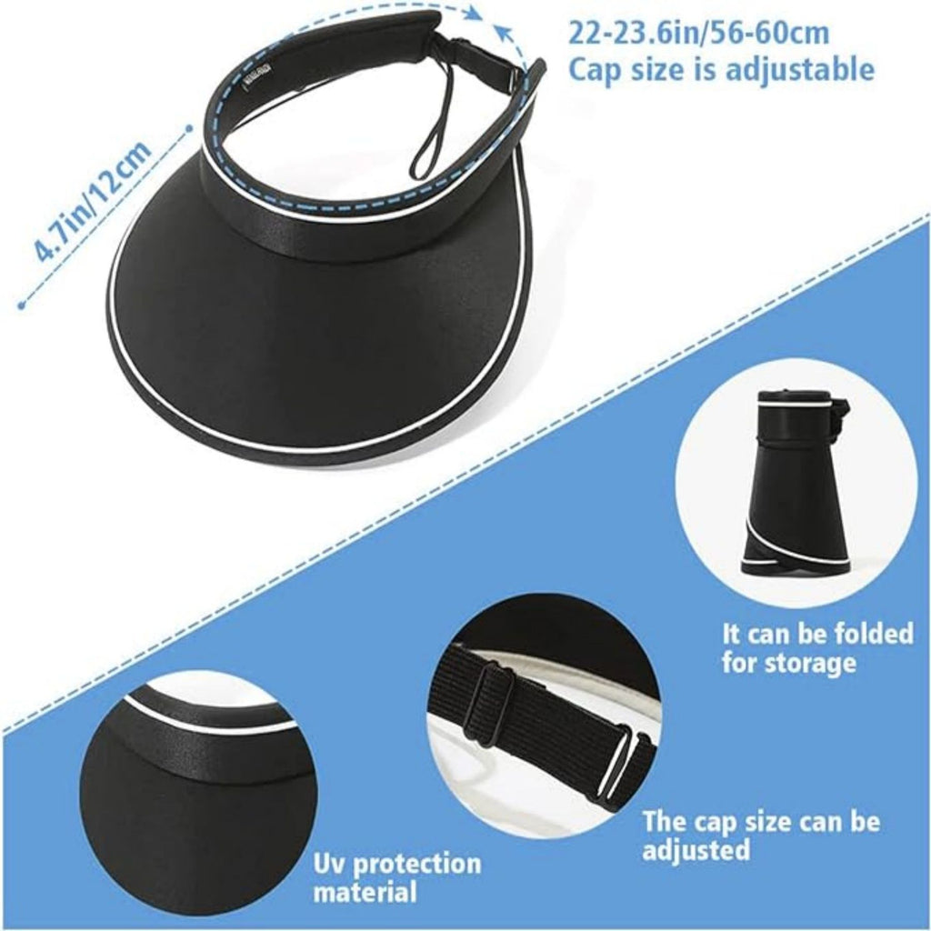 Adjustable Empty Top Sun Visor Hat