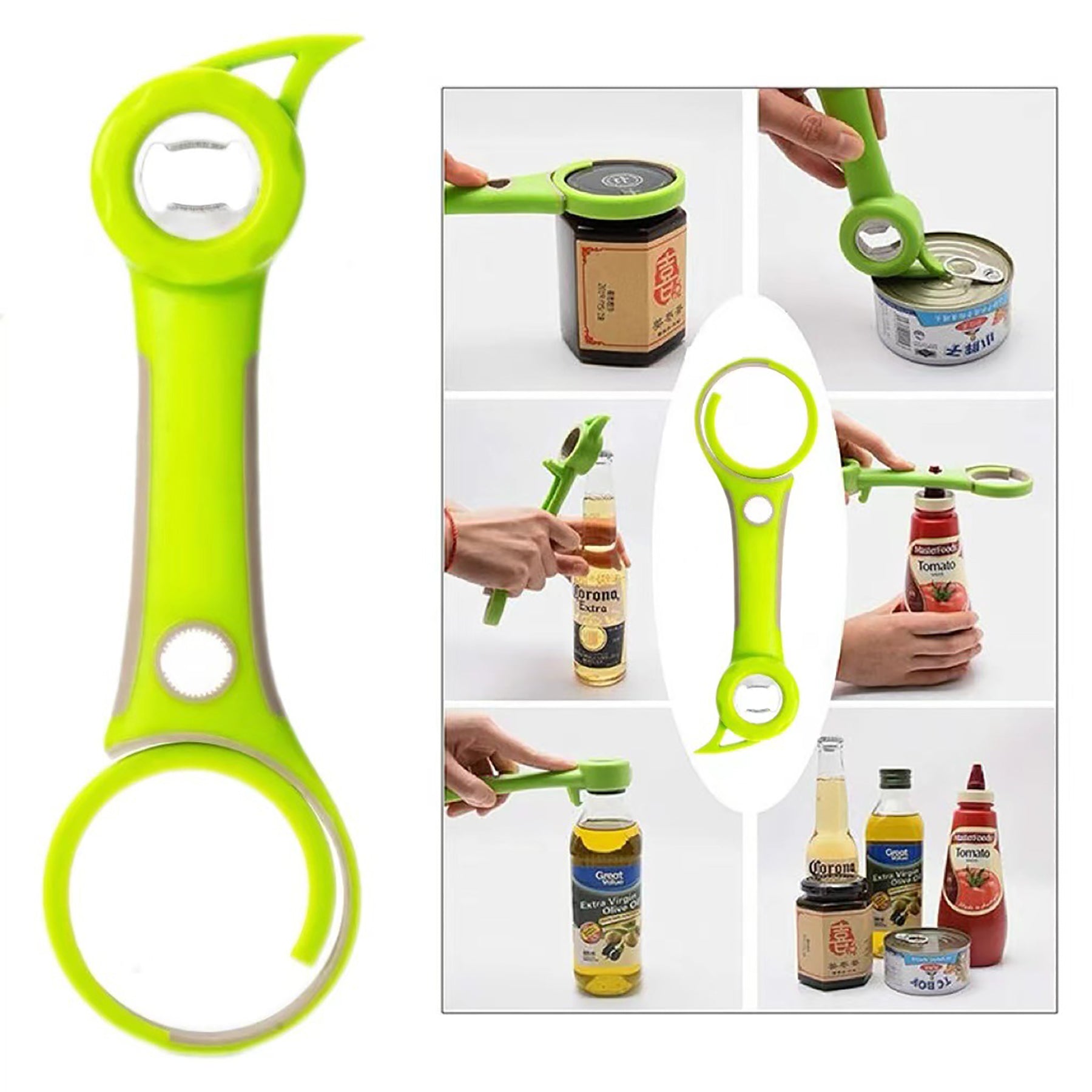 Six-in-One Bottle Opener