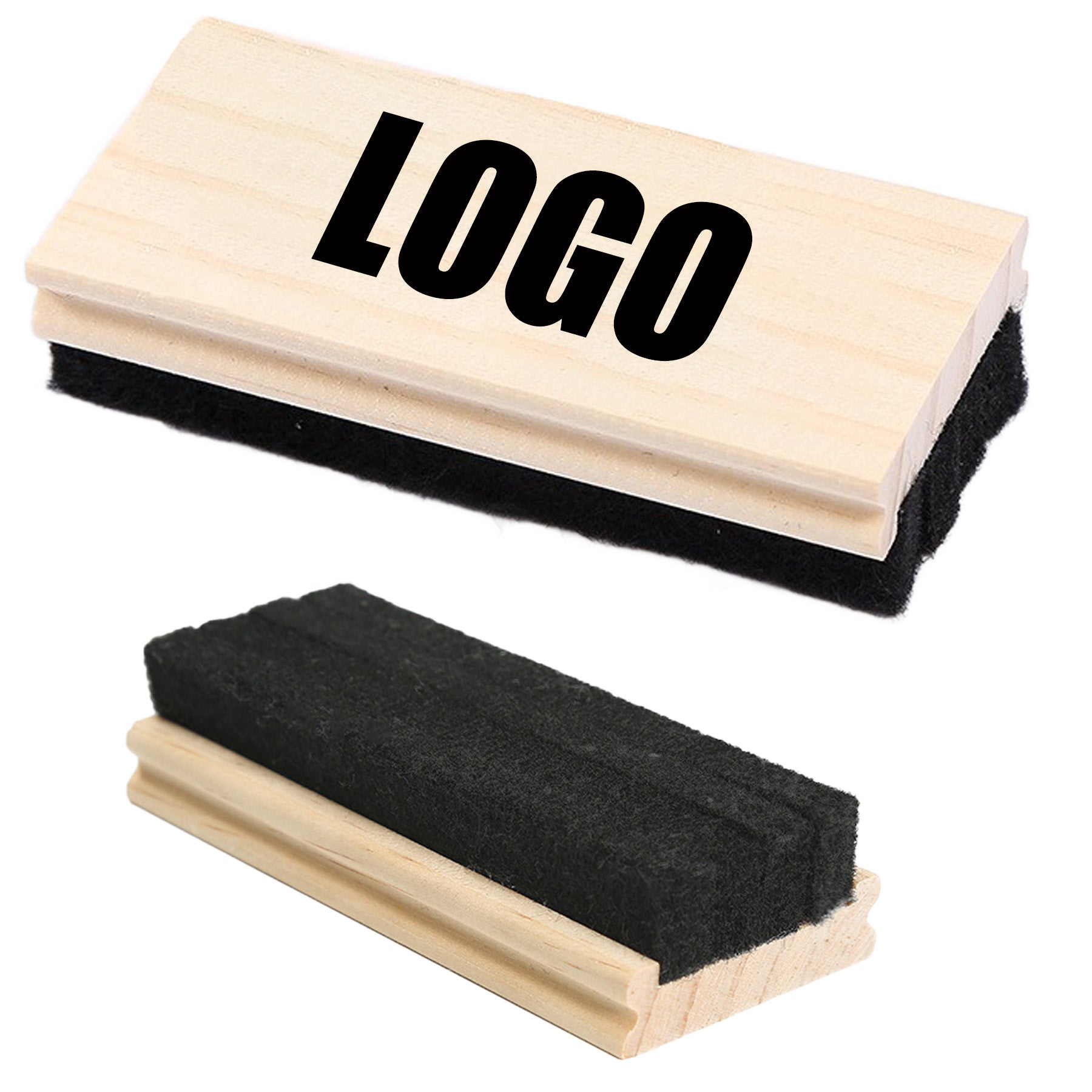Thickened Black Felt Wooden Chalkboard Eraser