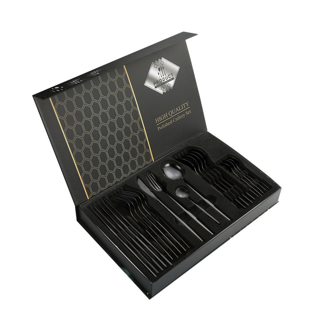 Stainless Steel Cutlery 24-Piece Set
