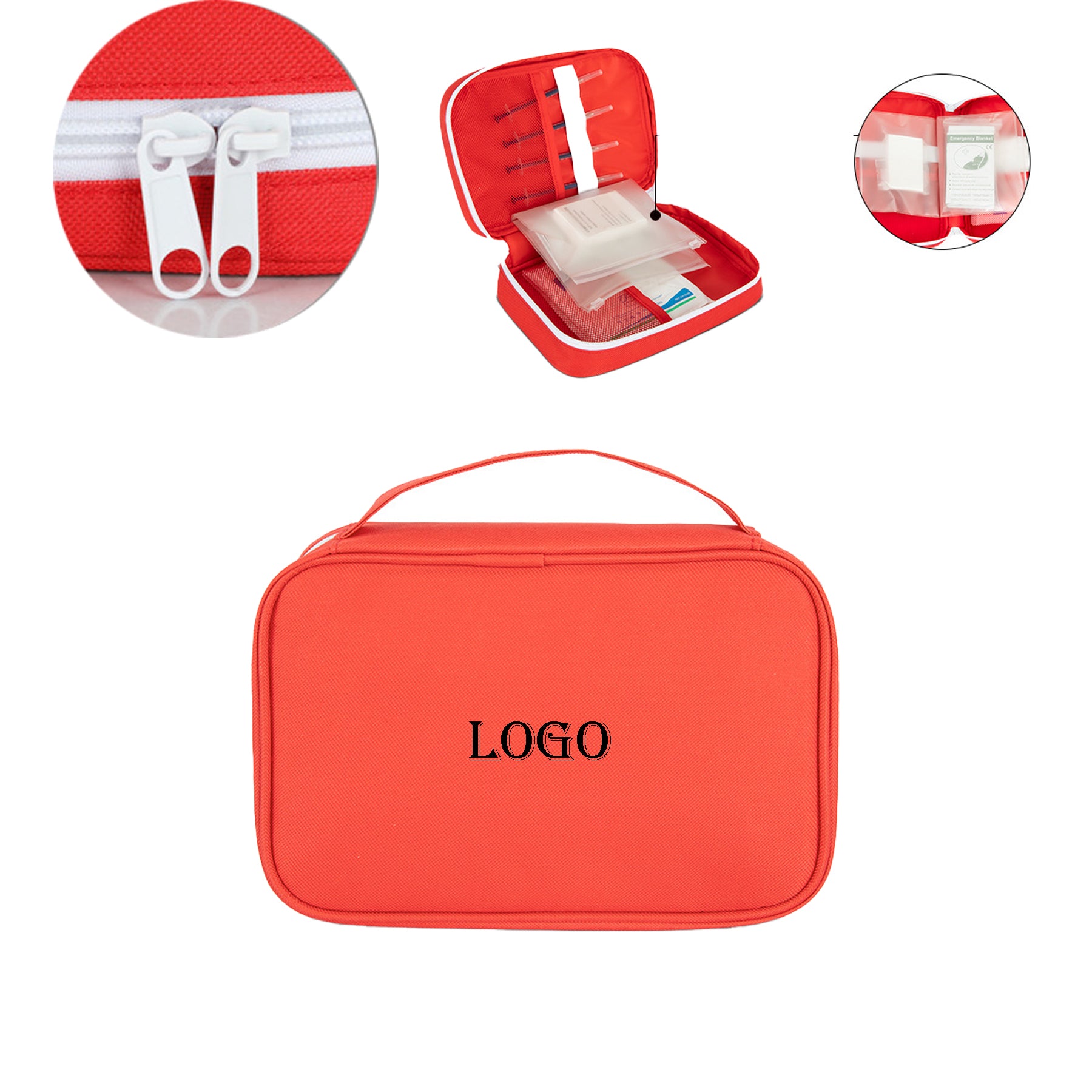 Portable Empty First Aid Kit Bag