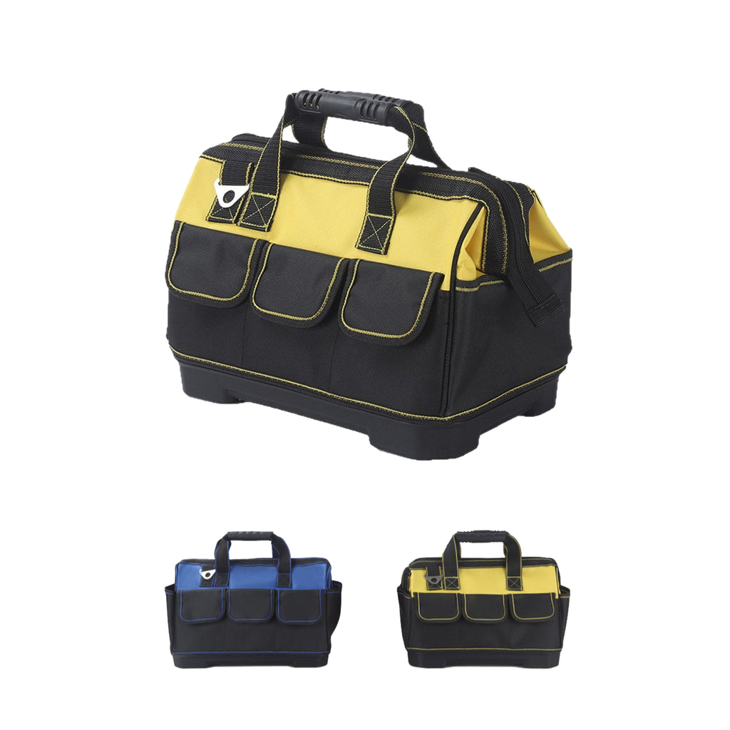 Tool Bag with Hard Bottom Large Capacity for Electrician