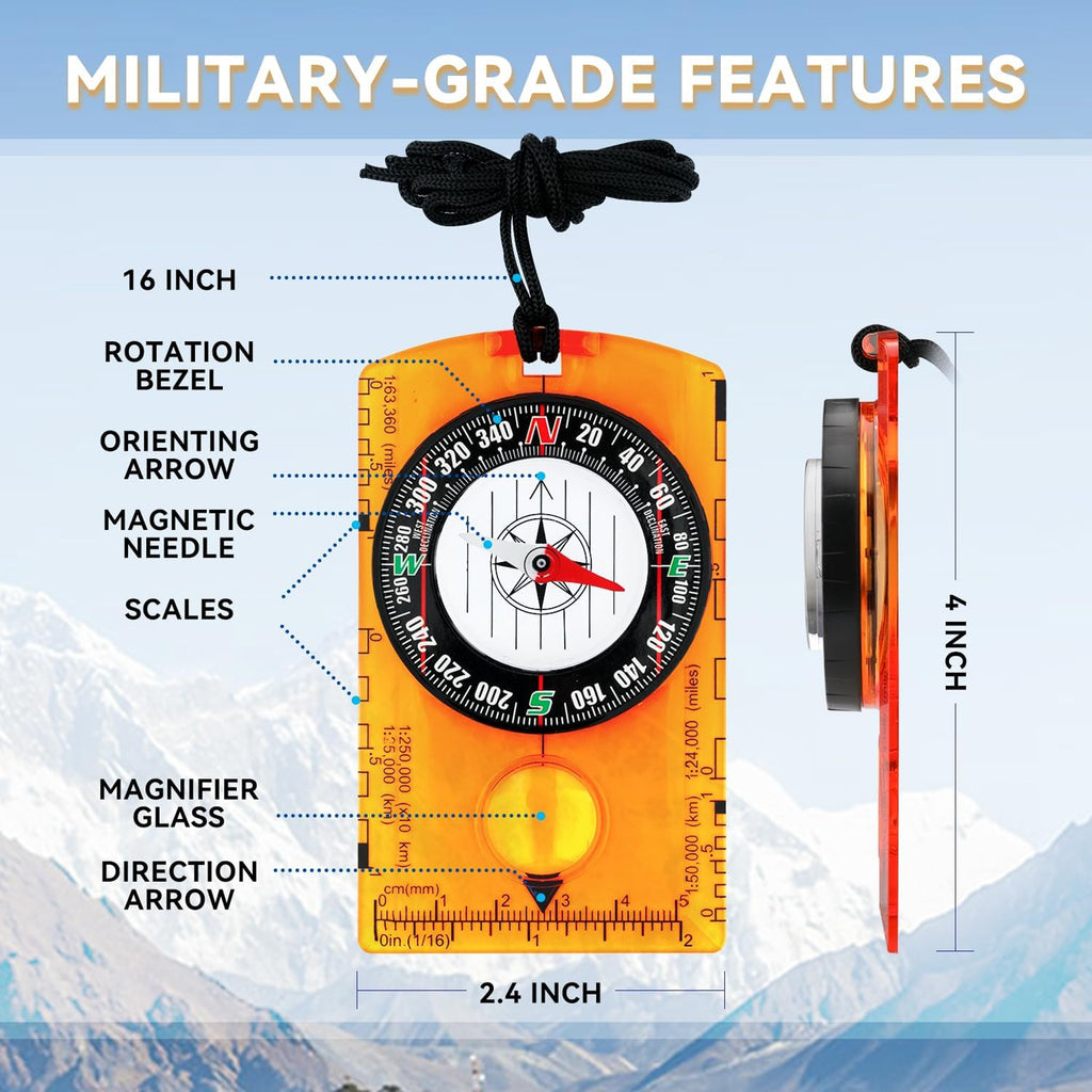 Orienteering Compass Hiking Backpacking Compass
