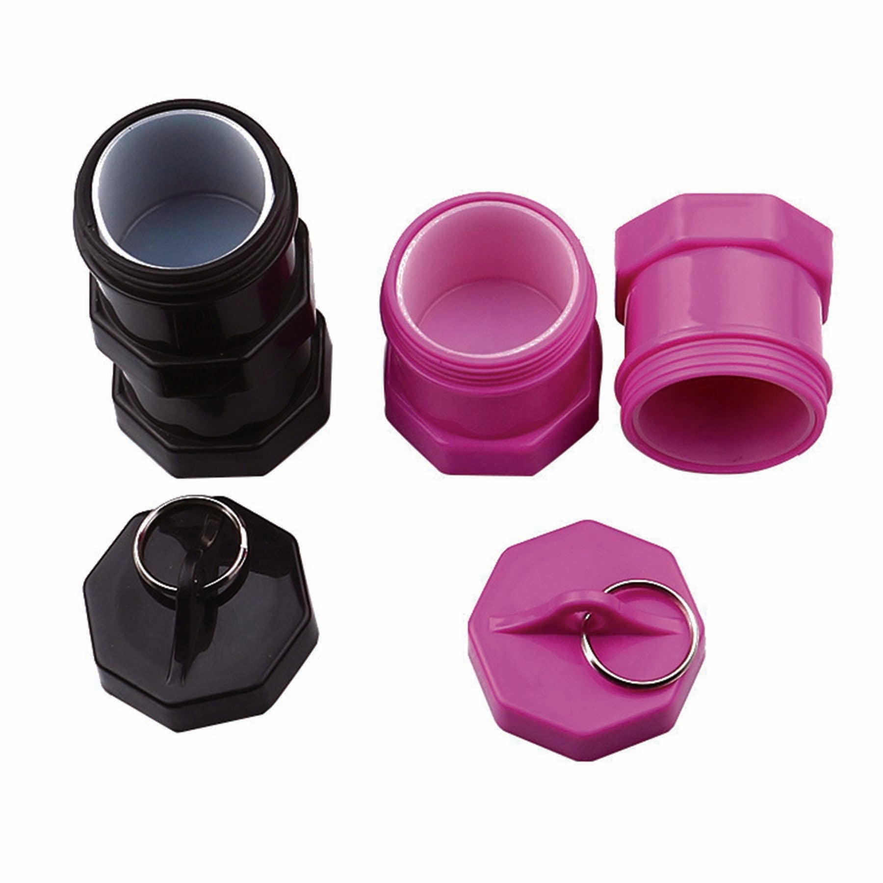 Stackable Pill Bottle With Silicone Insert