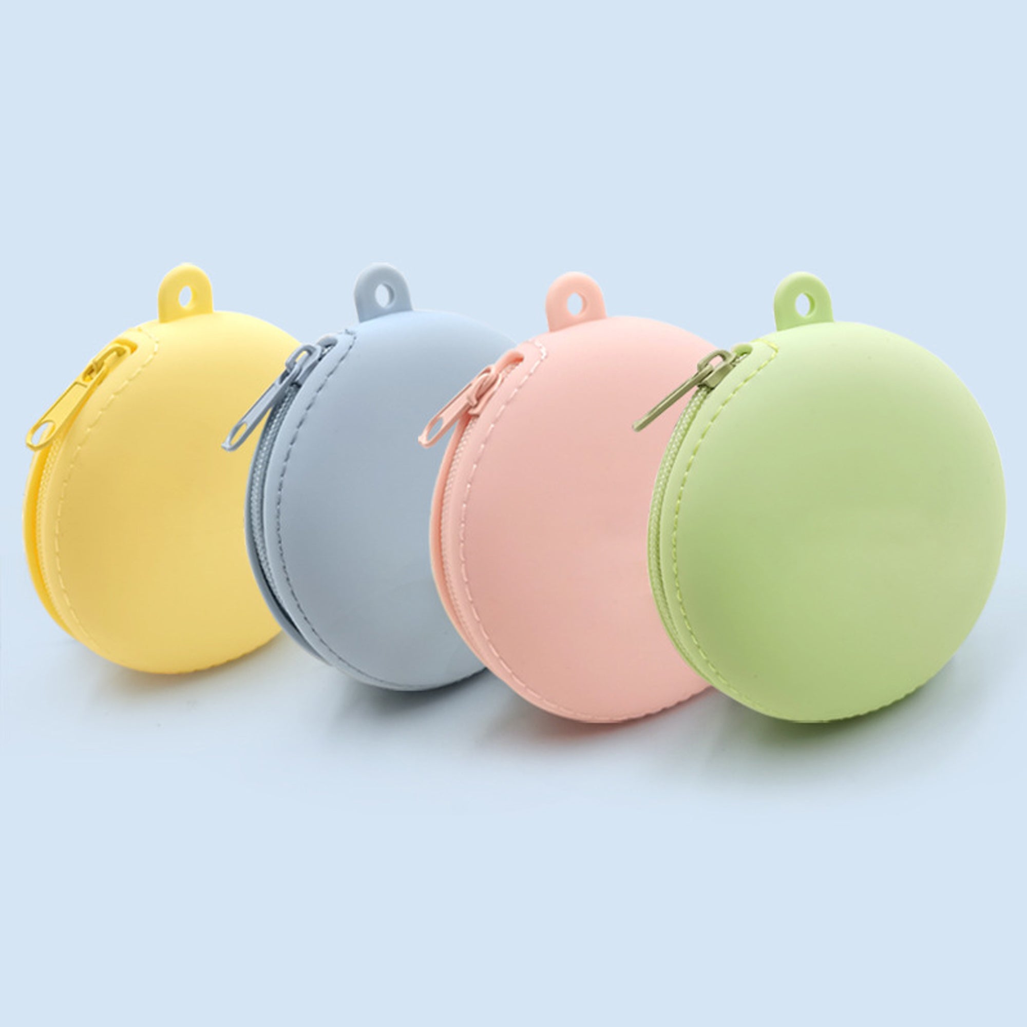 Simple Silicone Zipper Coin Purse