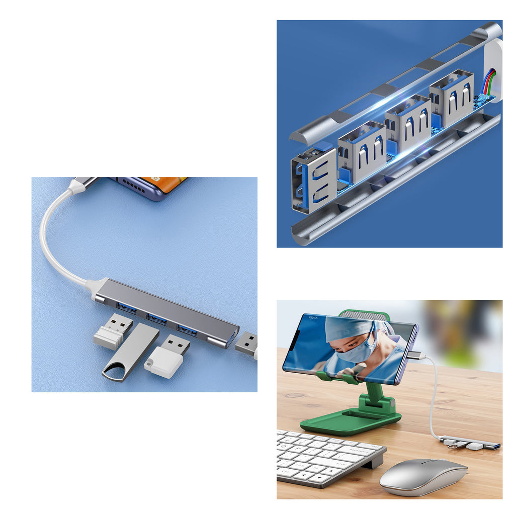 2-in-1 USB Expansion Dock Type-C Hub